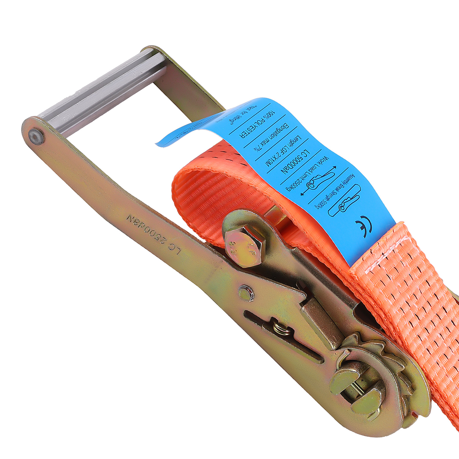 10 x Spanngurt 10m 5t 2500 daN 5000 daN kg Zurrgurte Spanngurte 50mm Orange