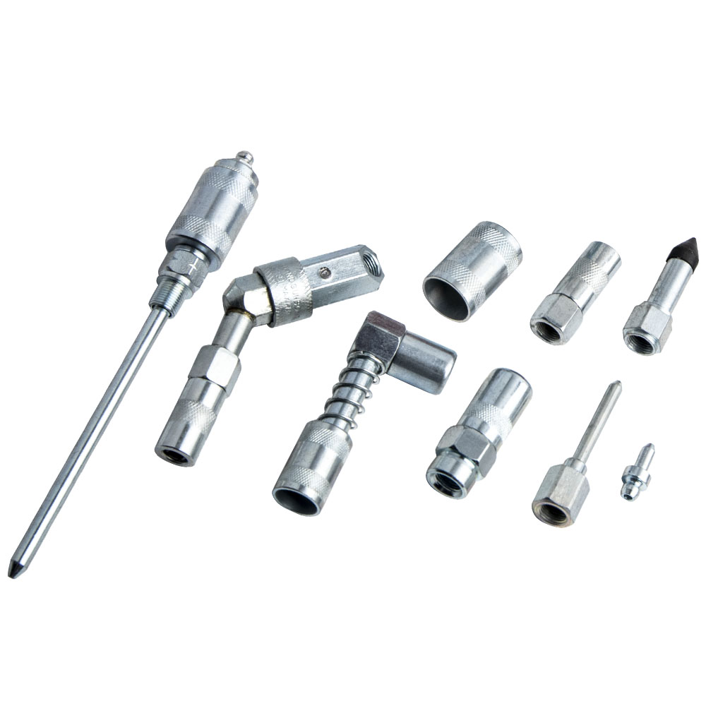 Lubrication Grease Gun Aid Hoses Couplers Tool Kit Swivel Grease Coupler 692761418677 eBay