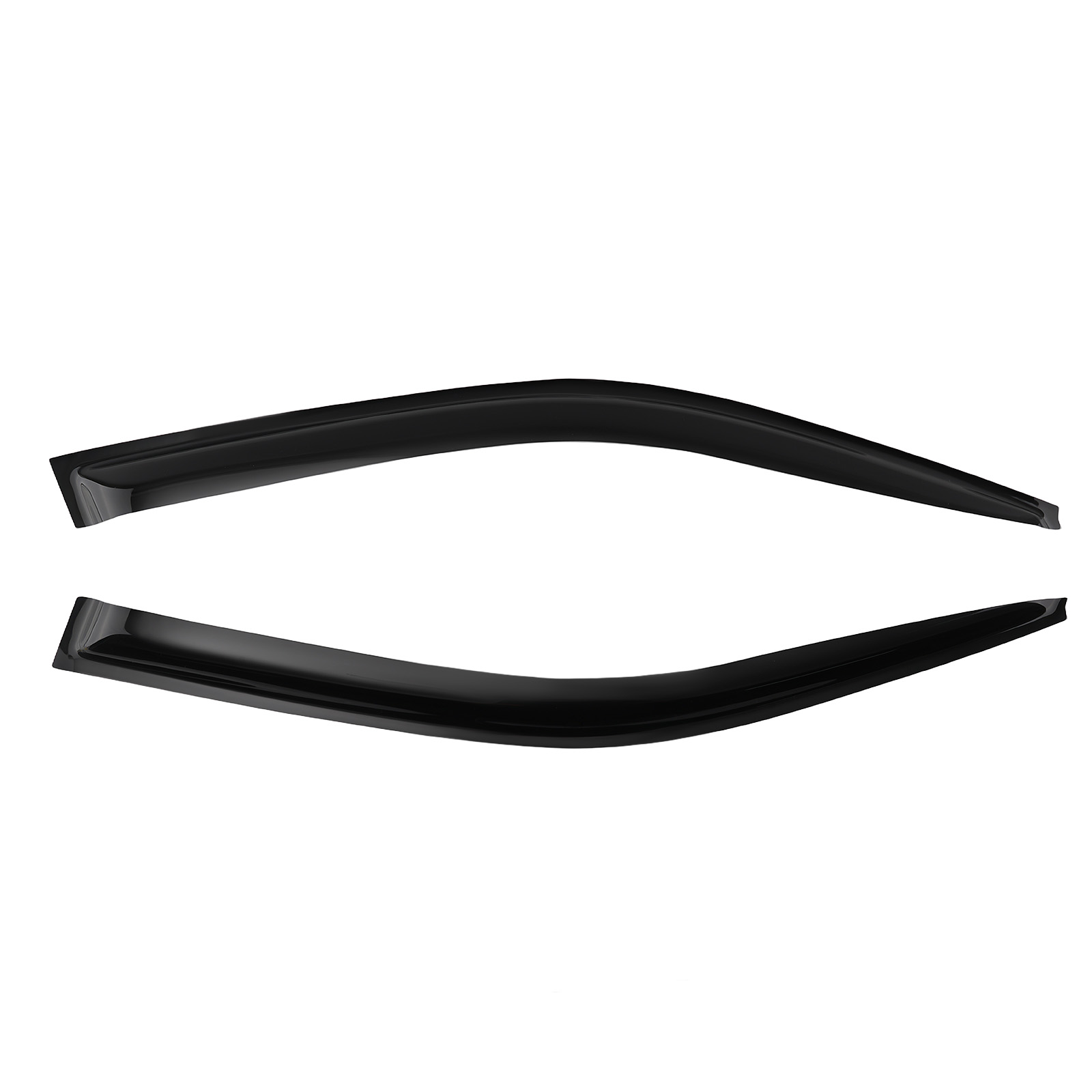Window Visors Rain Guards Wind Deflectors Set for Honda Pilot 2003-2008 Black