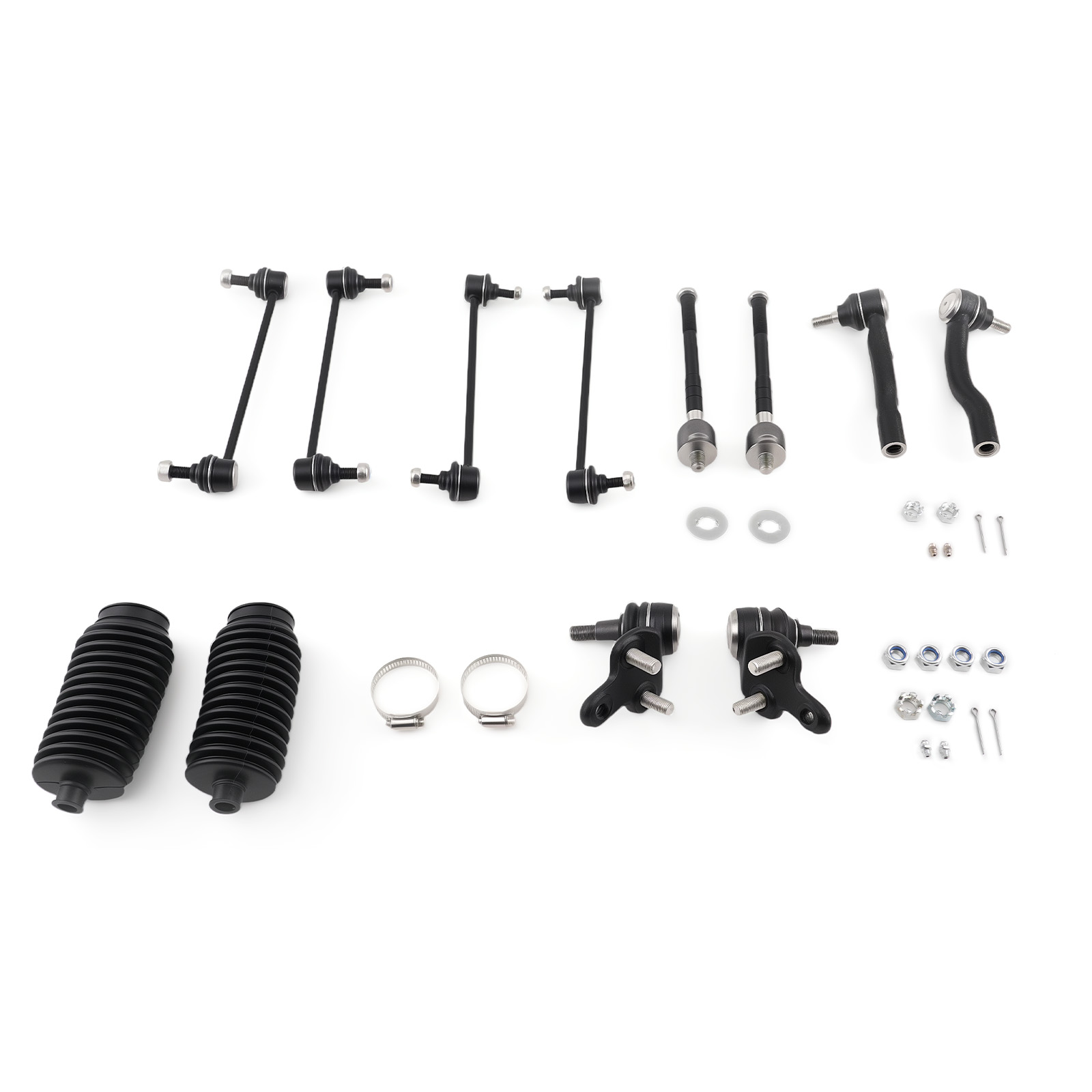 12x Front Ball Joint Inner Outer Tie Rod Sway Bar Link for Toyota Camry 07-2011
