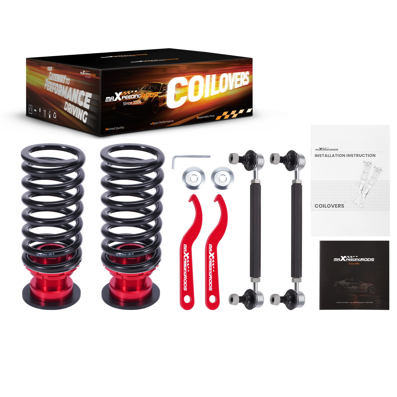 24 Wege Dämpfer Gewindefahrwerk For Ford Mustang Convertible Coupe 2005-2014