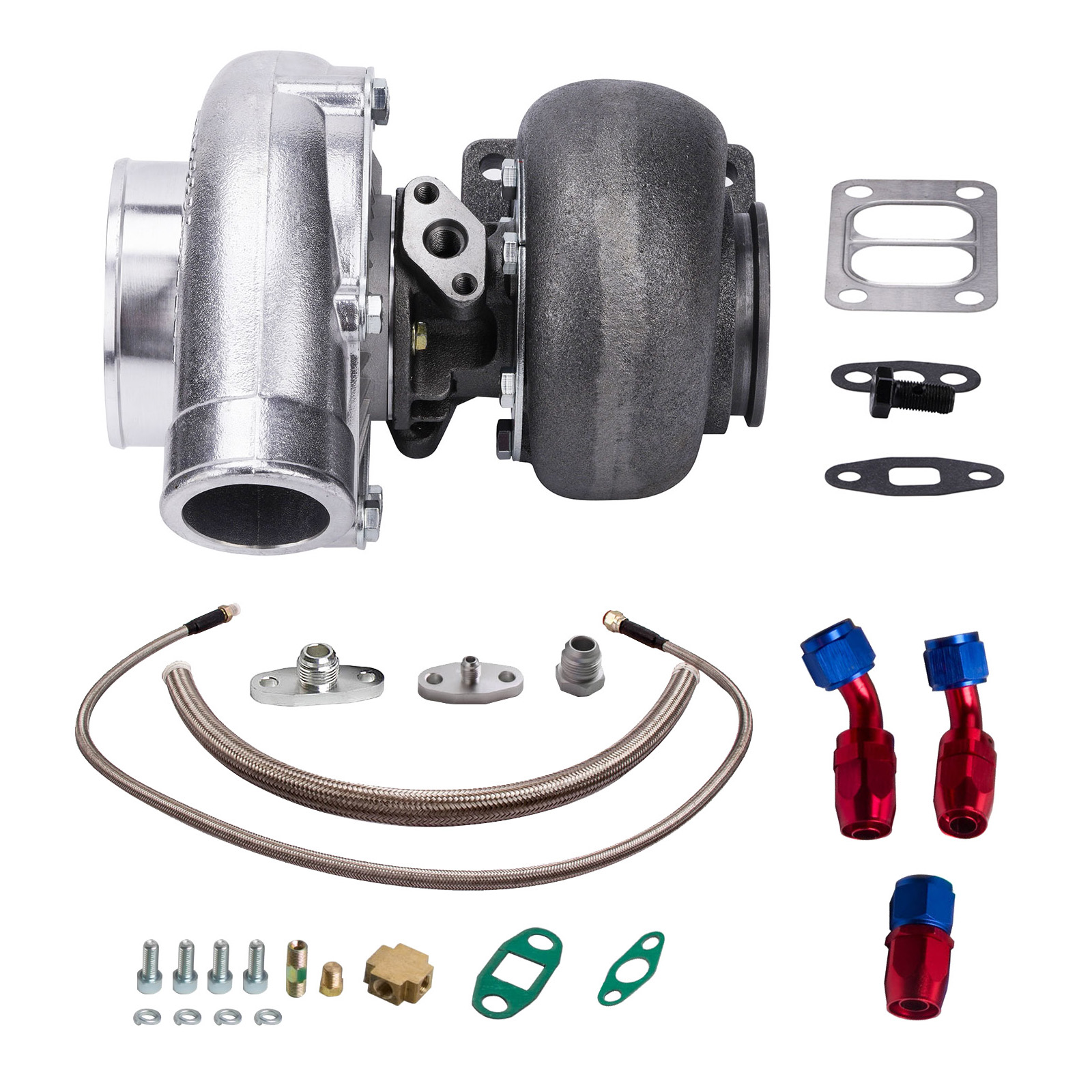 T70 Universal Turbolader 1.8 2.0 turbocharger 550PS .70 AR T3 + Ölleitung Neu