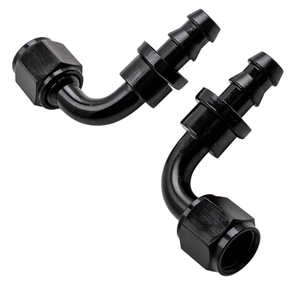 Stainless Steel Braided Oil Fuel Line&Fitting Hose End Push Lock AN6