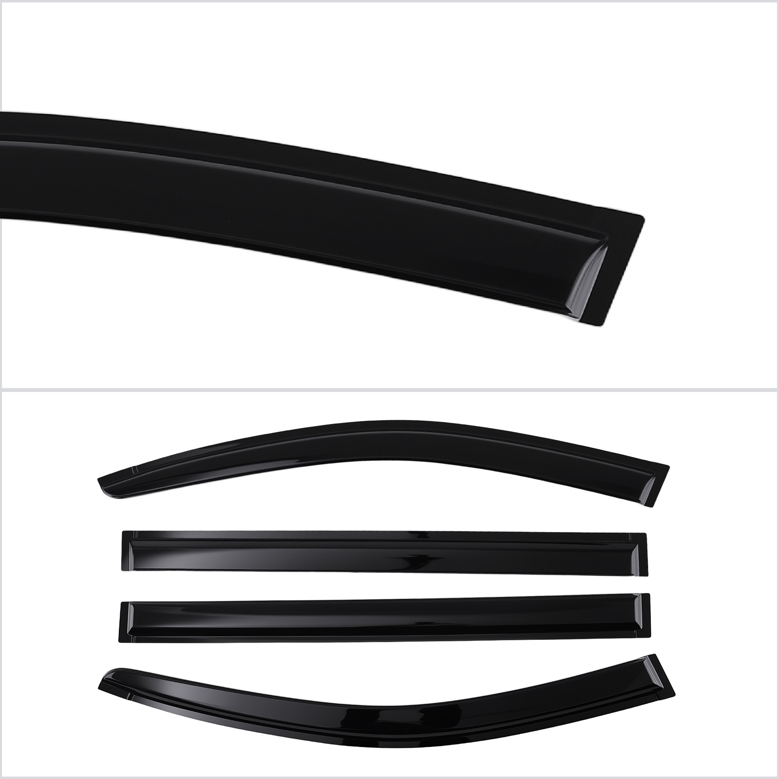 Wind Deflector Visor Rain Guard for Dodge Grand Caravan 2008-2020 4Pcs Set