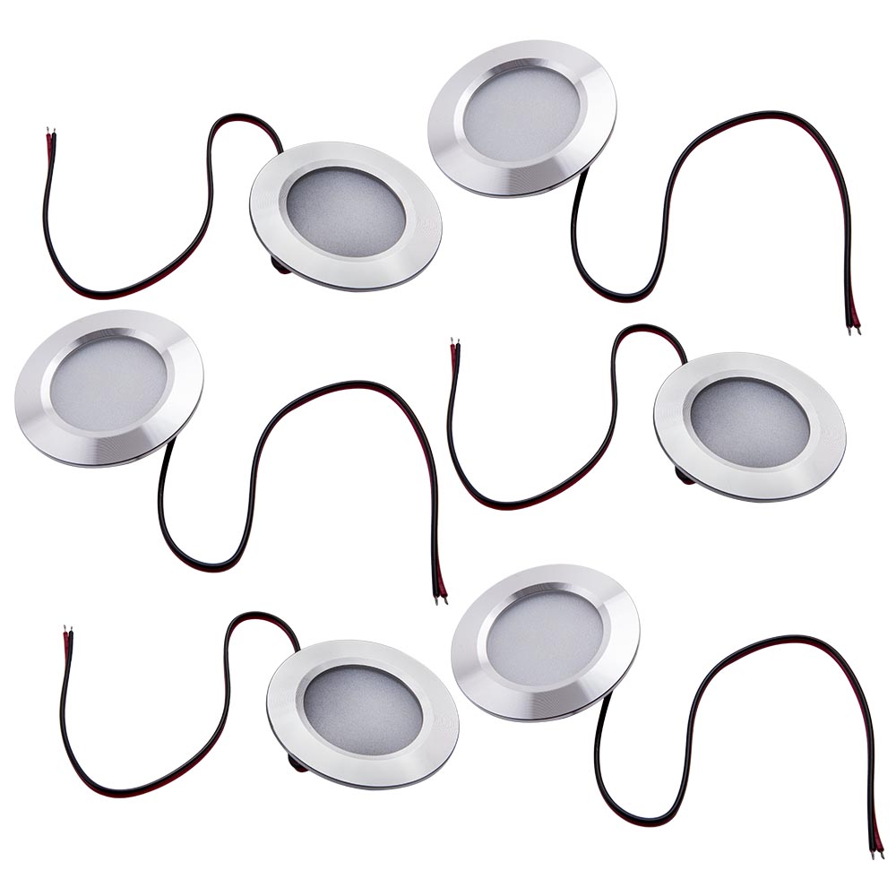12V LED Lights Recessed Ceiling Light for RV Camper Interior Round Warm New