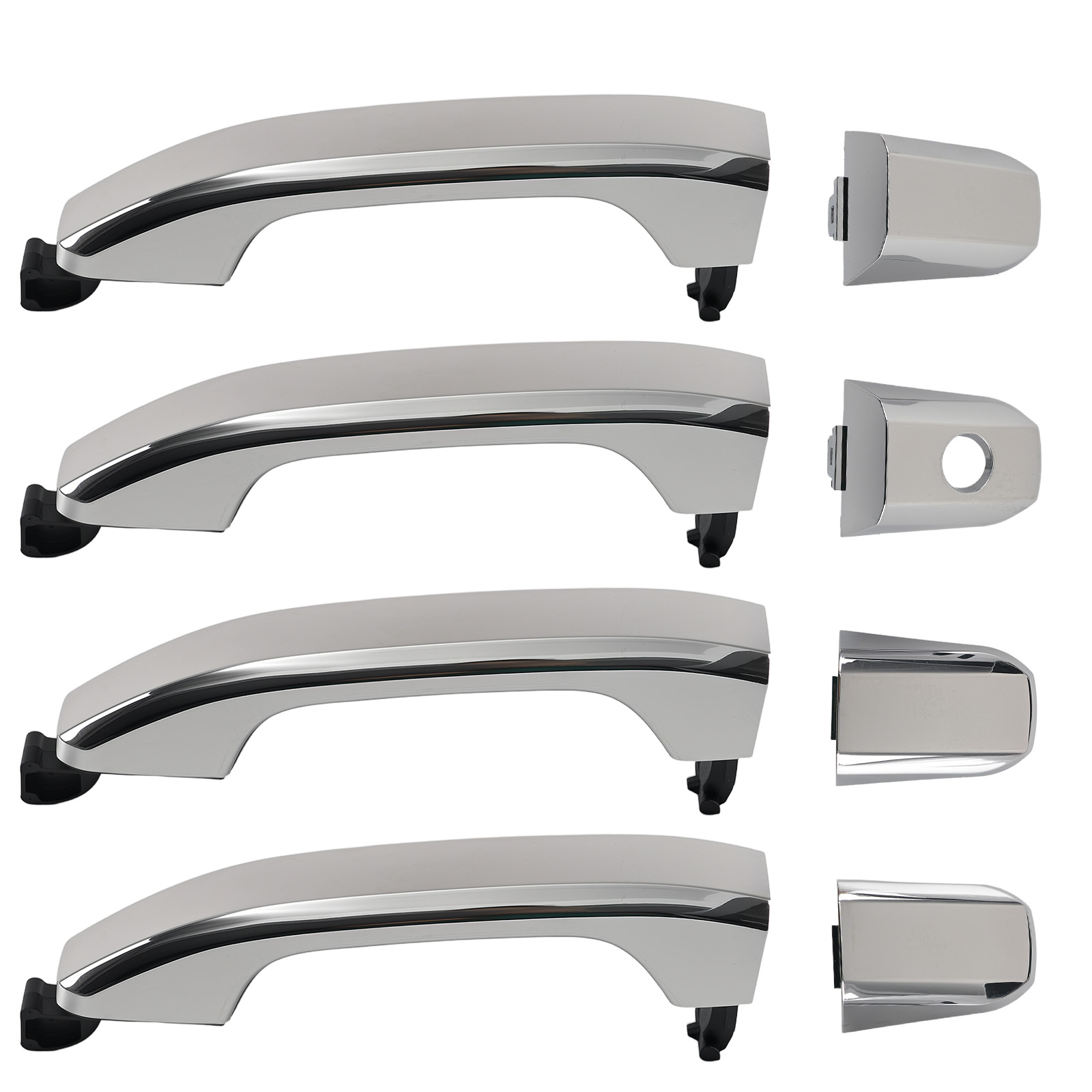 Exterior Door Handle for GMC Sierra 1500 2014-2018 22923594 Plastic 4Pcs