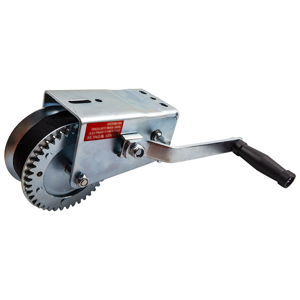 2000lbs Hand Winch Hand 2 Gear Crank Winch Heavy Duty ATV Trailer Boat QME