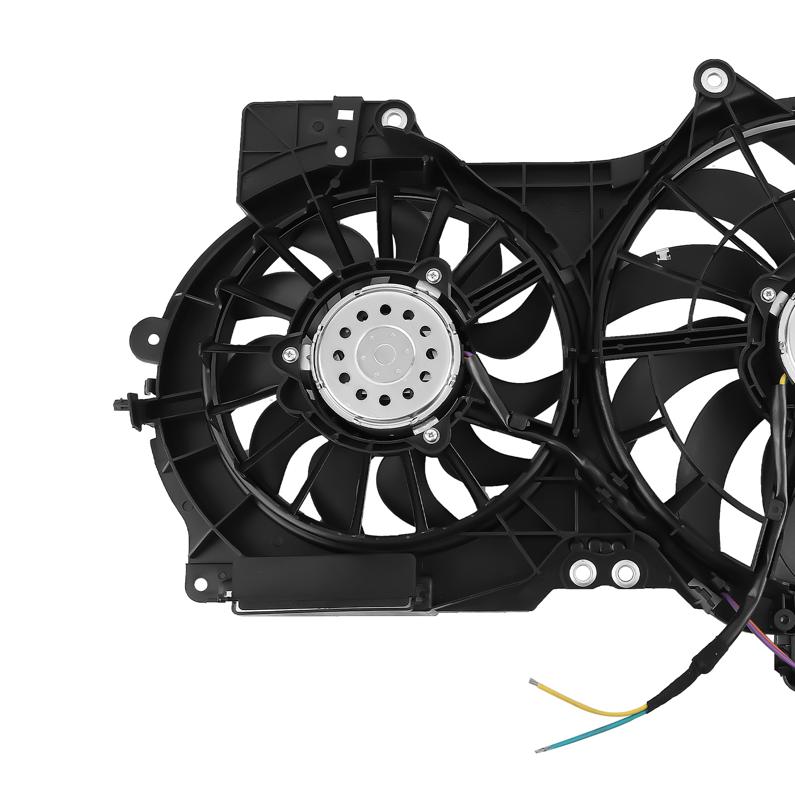 Radiator Condenser Cooling Fan for A6 Quattro/A6 2005-2008 4F0121207A 4F0121207G