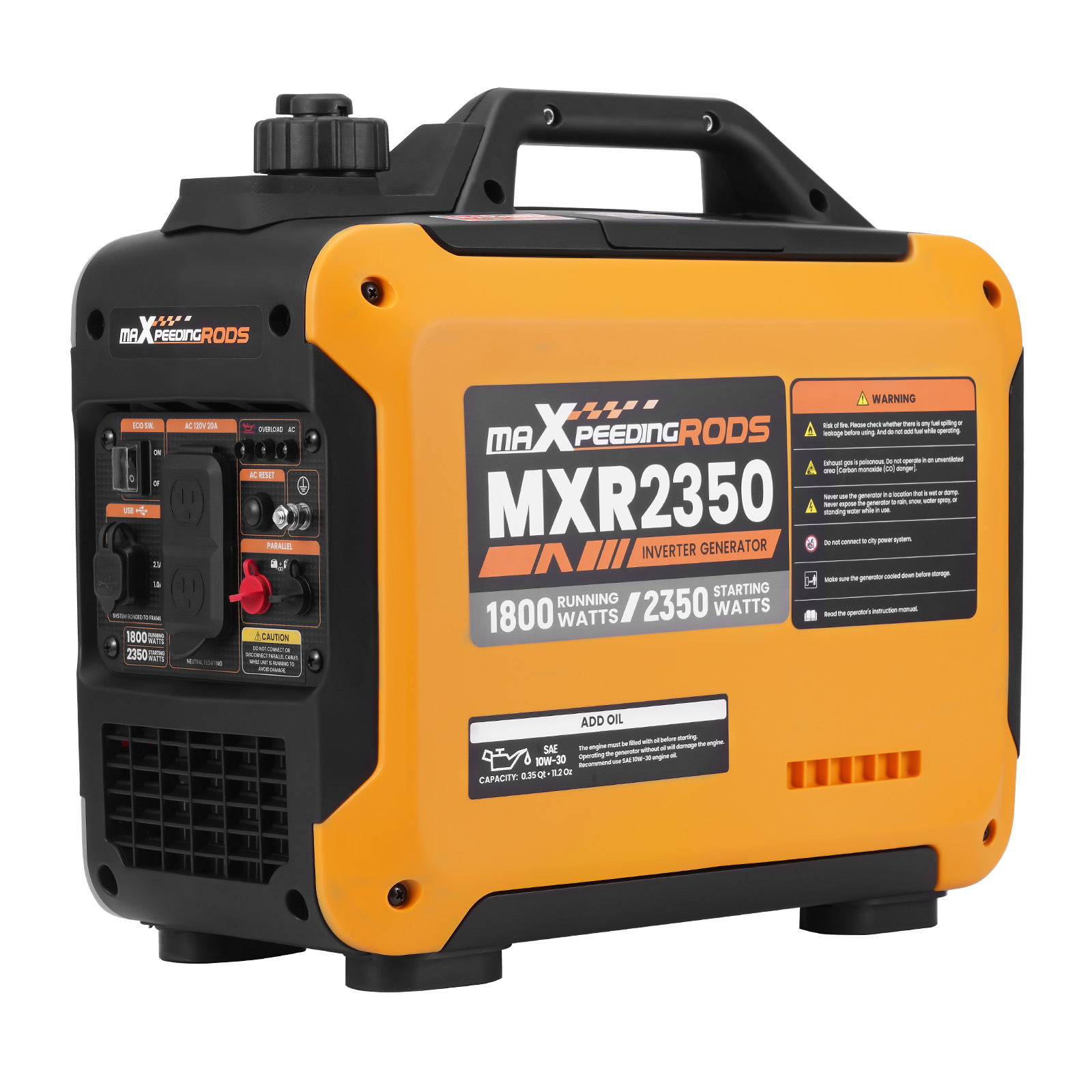 2350W Portable 15kg Gas-Powered Quiet Inverter Generator For Outdoor Camping