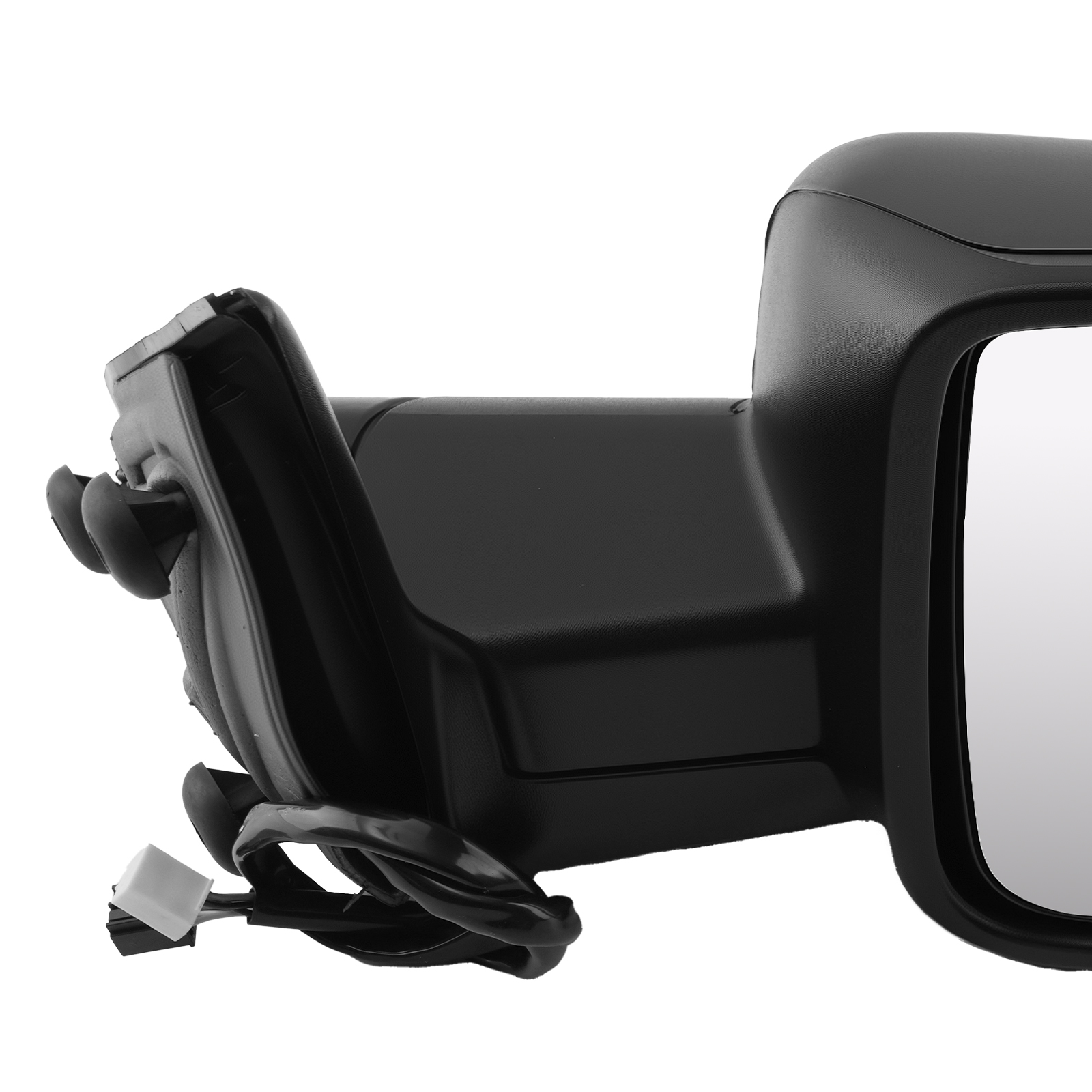 Right Side View Mirror for Ram 1500 2009-2024 Black Signal 55372066AI