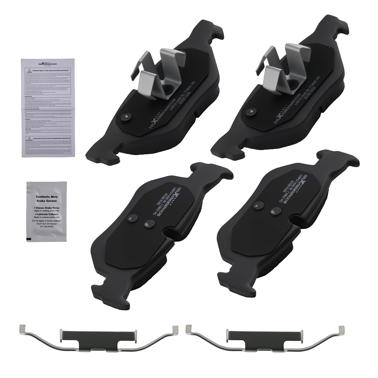 Rear Brake Pads Kit for BMW X1 2012-2015/328xi 2007-2008/328i 2007-2013 D1171