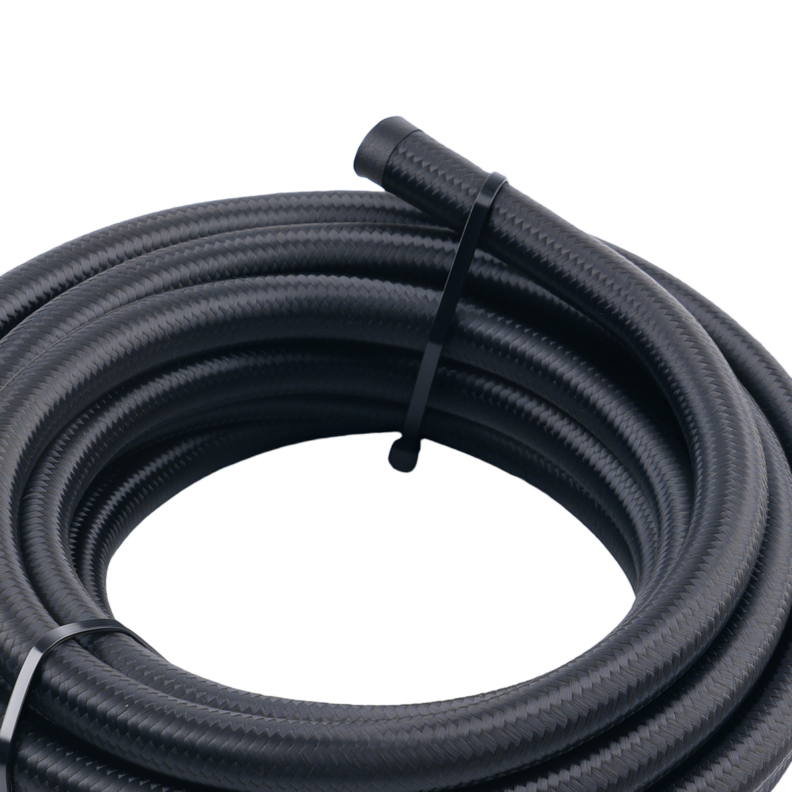 5M AN6 Stainless Steel Braided Oil Fuel Line Hose + Fitting End Adapter Kit Set
