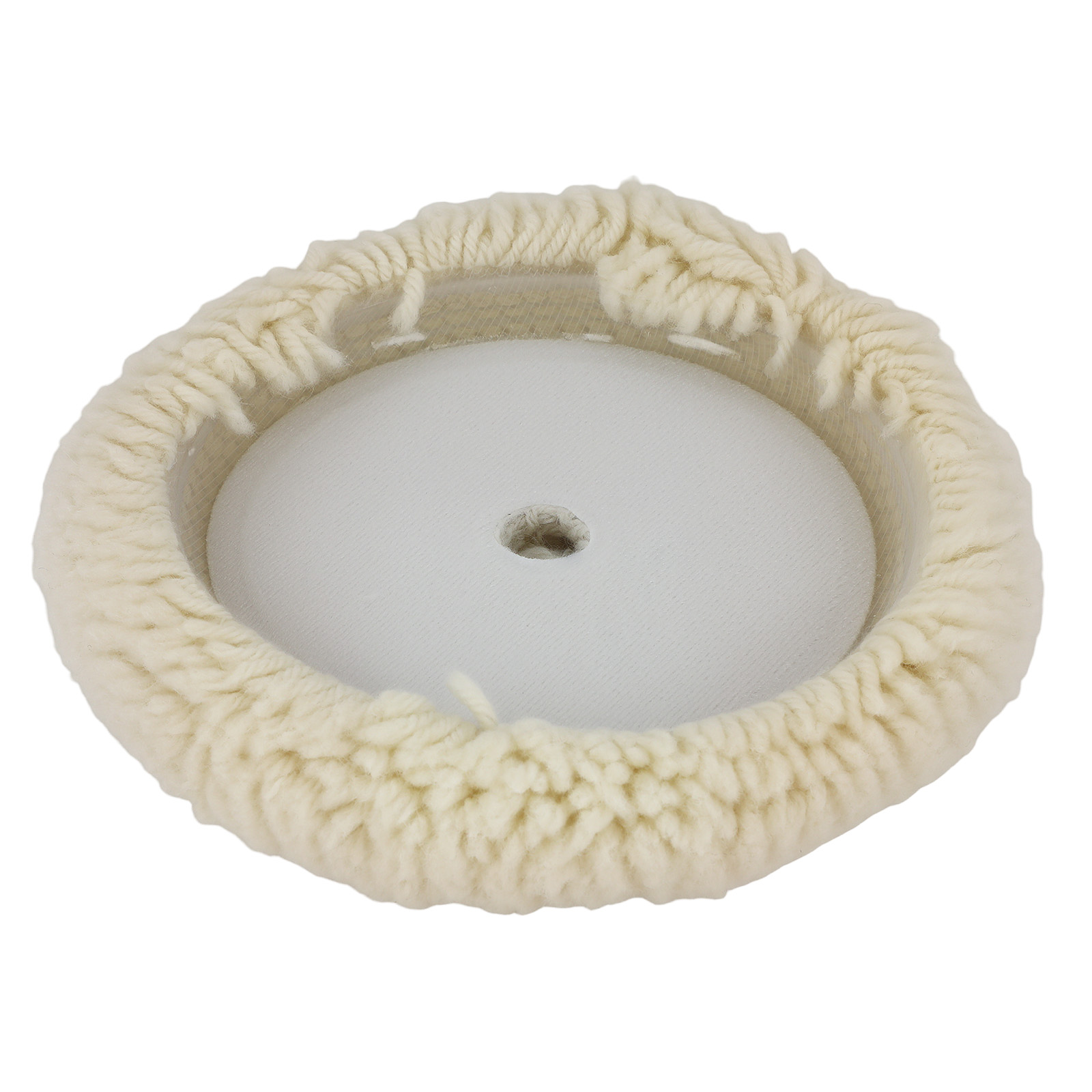 7 Inch Wool Hook Loop Compound Bonnet Pad for Polisher Buffer Application