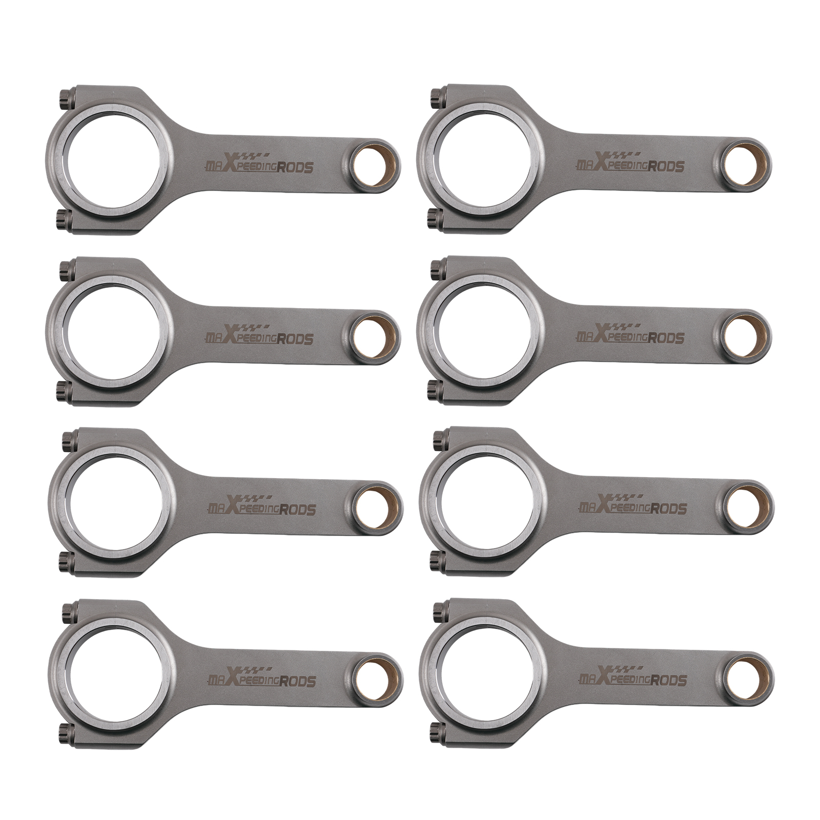 4340 Steel H-Beam Connecting Rod Set for GM 396 454 502 6.535in ARP Bolt 8PCS