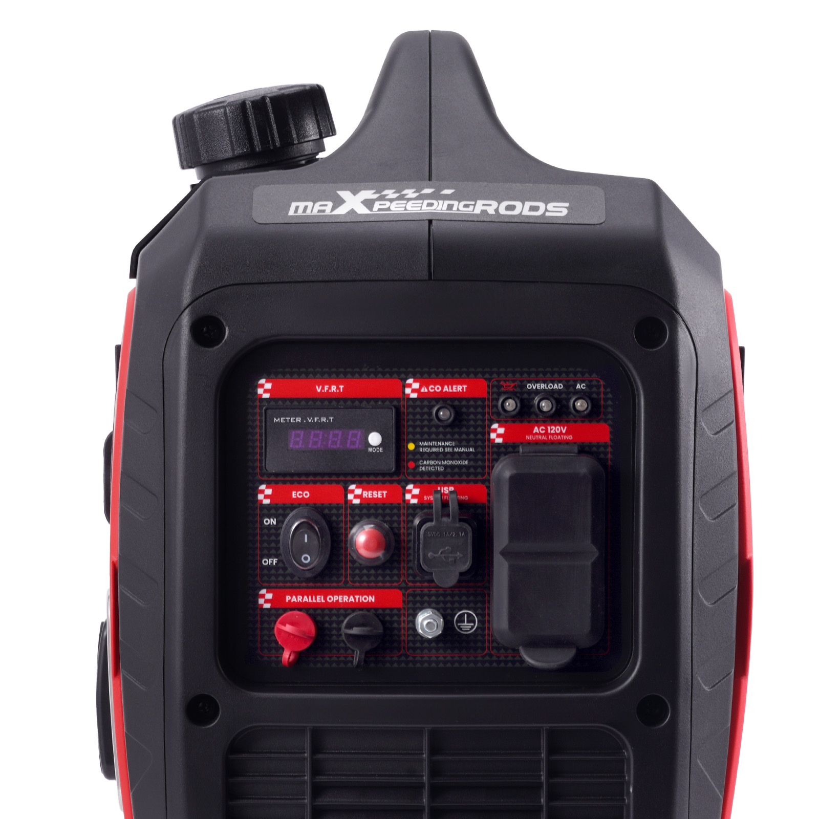 2850W Portable Inverter Generator Recoil Start Gasoline Powered 60dB 18kg