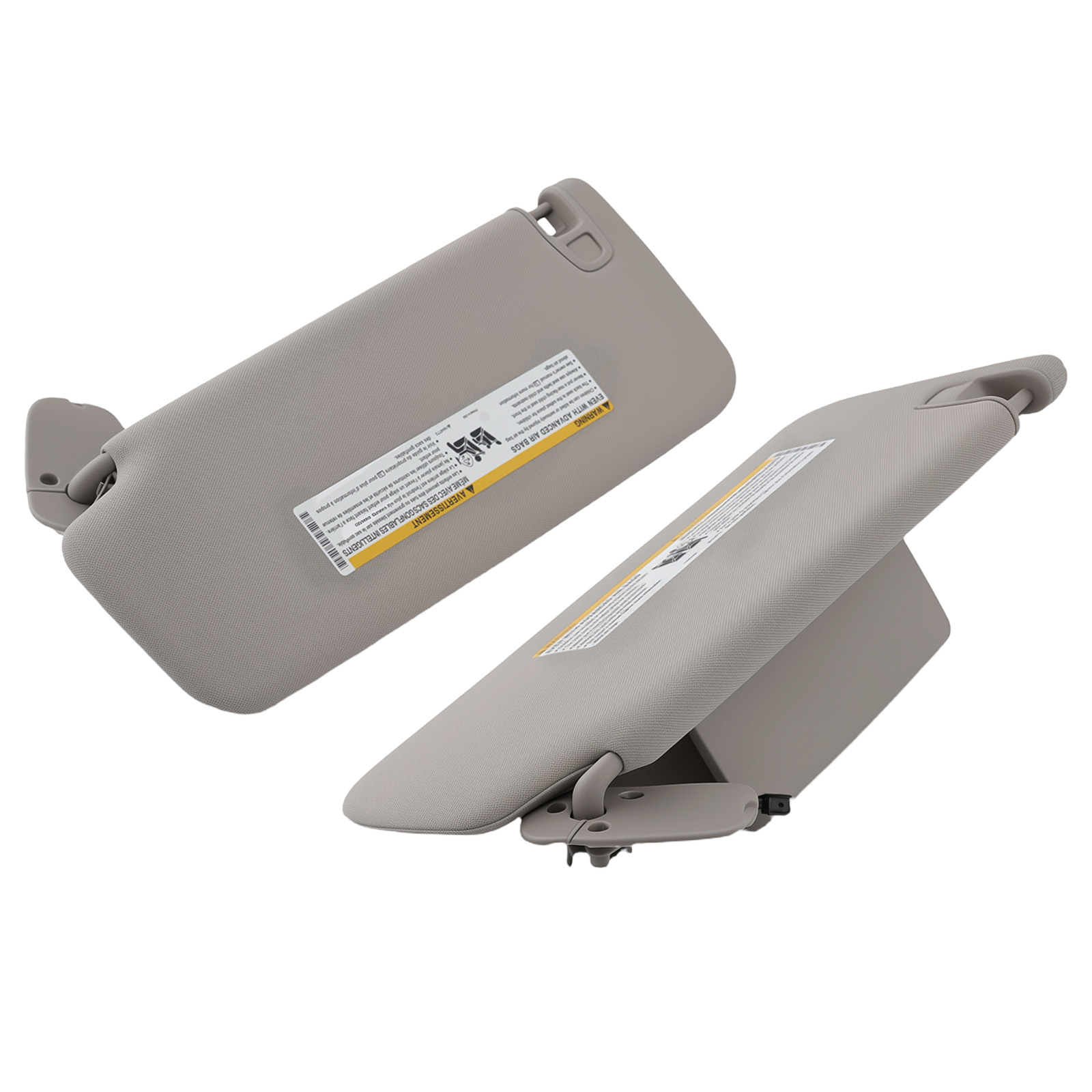 Pair Sun Visor LH+RH for Chevy Silverado GMC Sierra Cadillac Escalade 2007-14