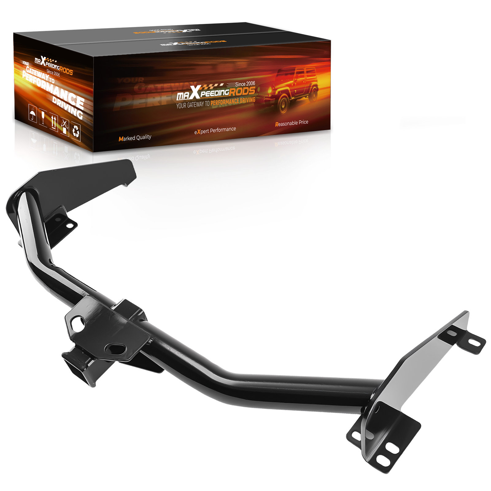 2in Trailer Hitch Receiver for Nissan Titan 2017-2024 Class 4 8000lbs Rear