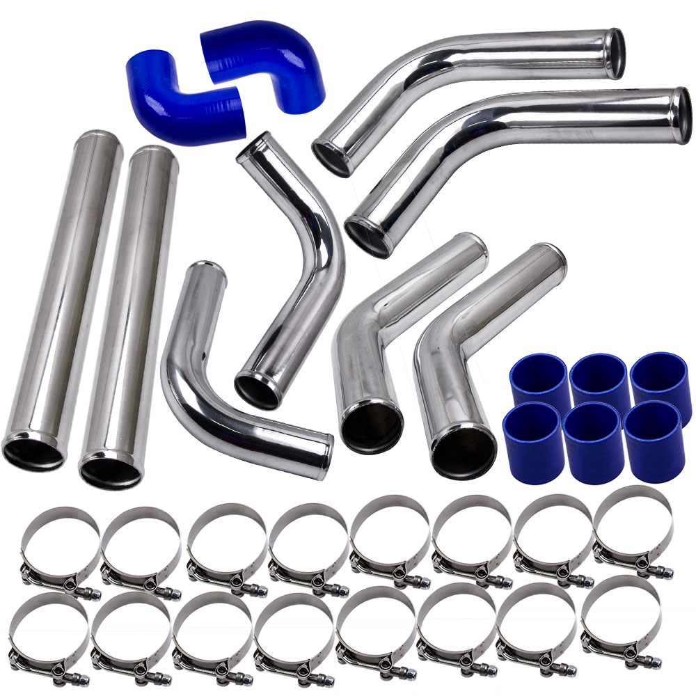 T3 T4 T04E Universal Turbo Kit Stage III+Wastegate+Turbo Intercooler+ Oil Lines