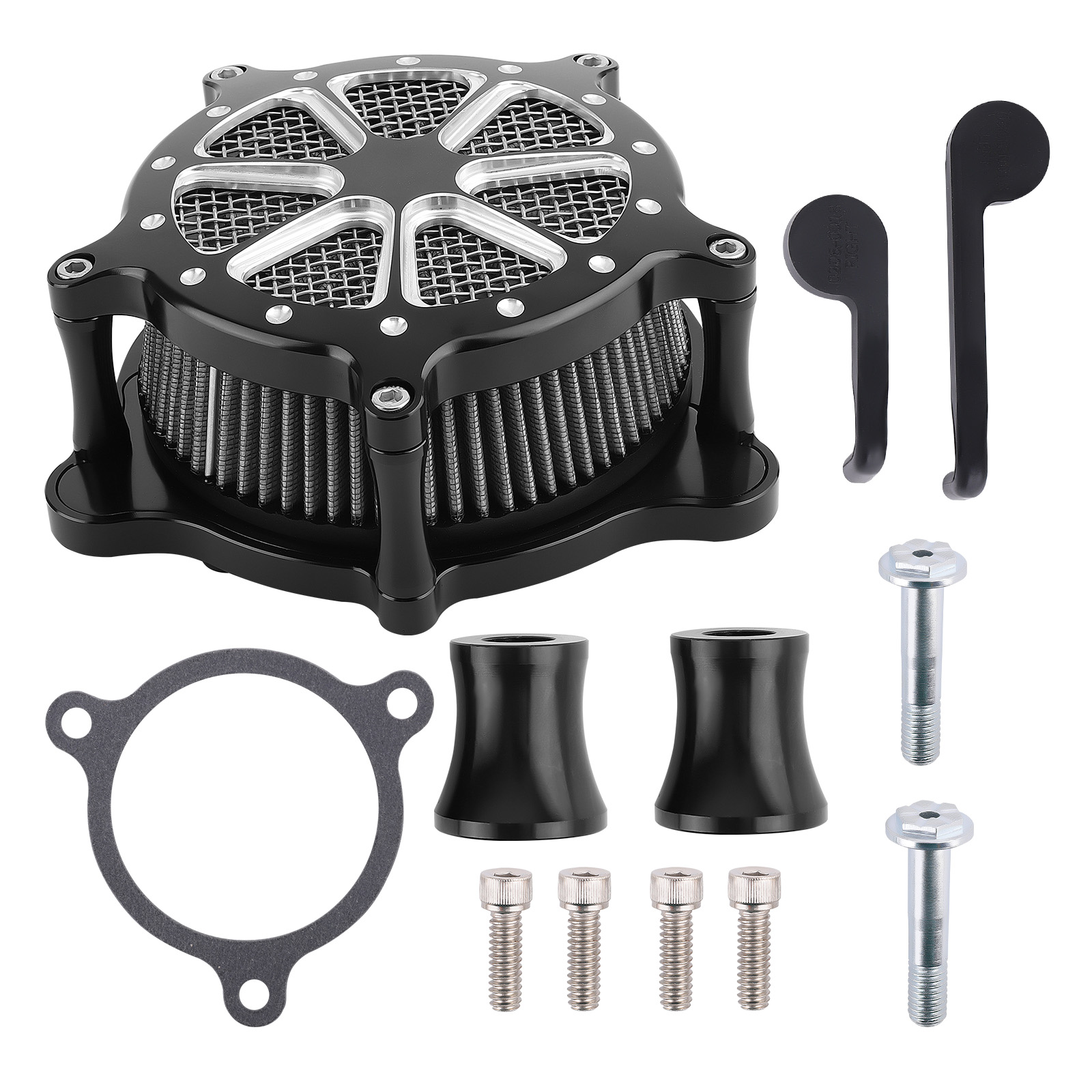 Air Cleaner Filter Kit For Harley Touring Road King Street Glide Softail Dyna