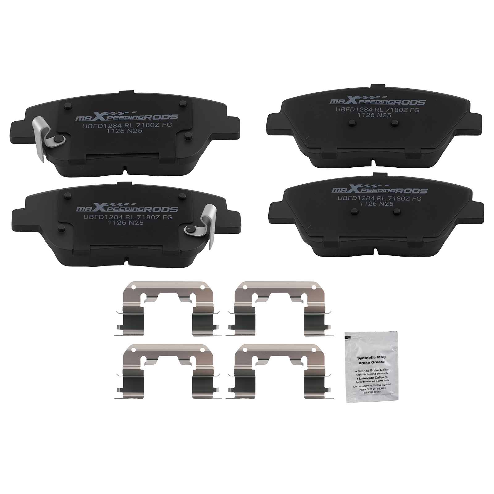 Front L&R Ceramic Brake Pads Kit for Hyundai Sonata 2011-2015/Kia Optima 2011-16