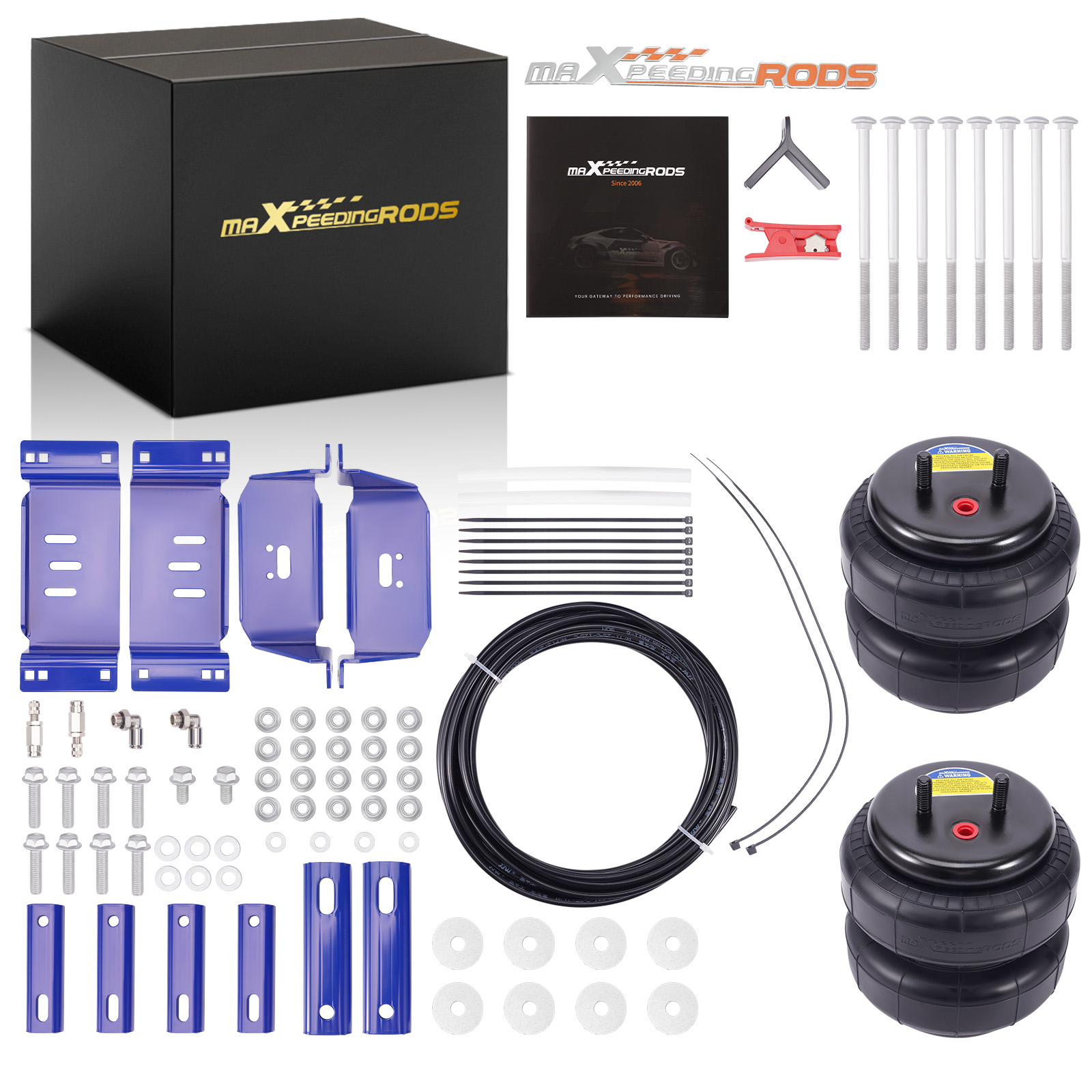 Air Helper Spring Bag Kit 5000lbs For Dodge Ram 3500HD 2WD 4WD 2007-2009