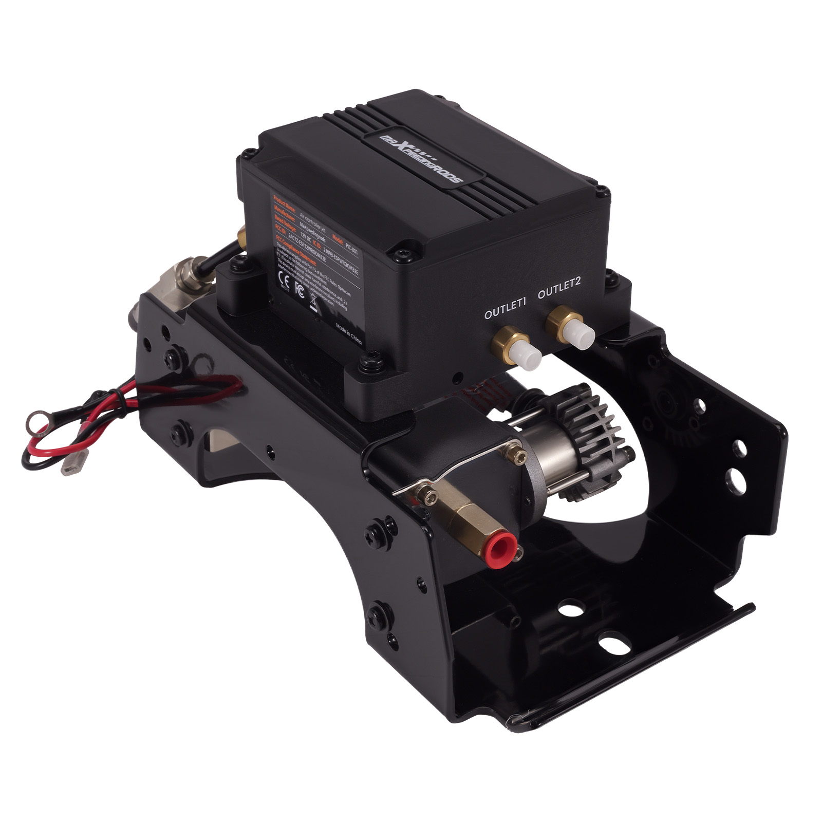 Air Spring Bags & Dual-Path Wireless Compressor Kit For Ram 2500/3500 03-13