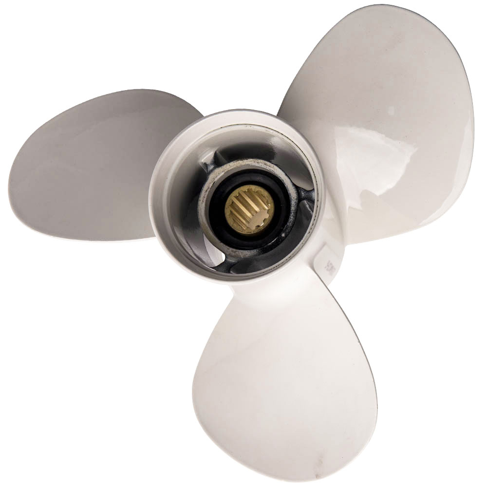 3x Blades White Boat Propeller For Yamaha Outboard Engine 60HP 40HP 50HP 55HP