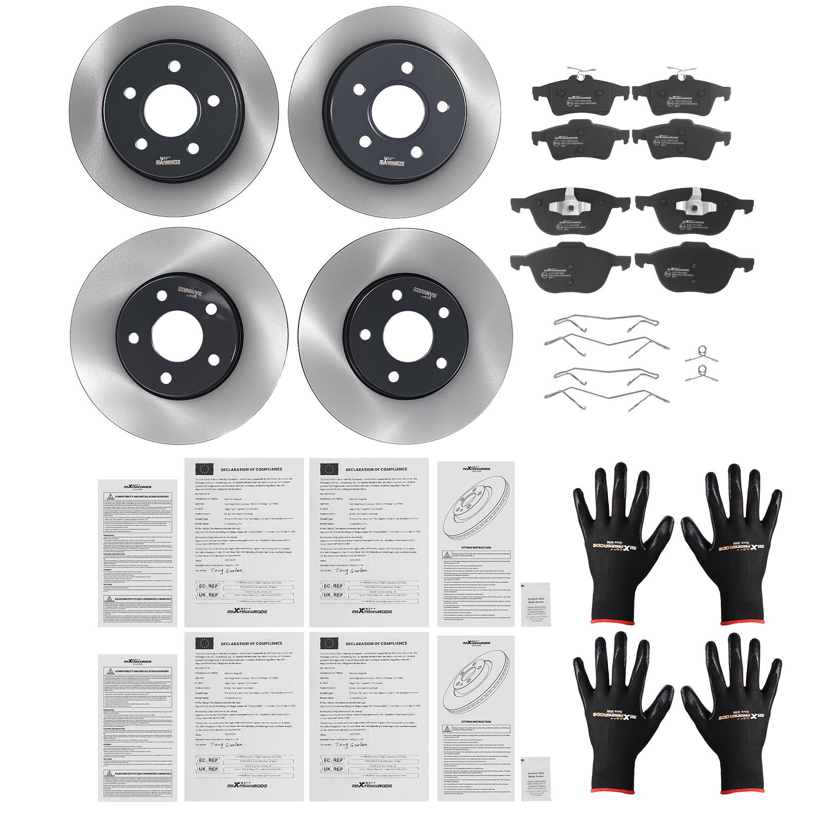 Disques 278mm Plaquettes for Ford Focus II 1.4L 1.6L 2004-2012