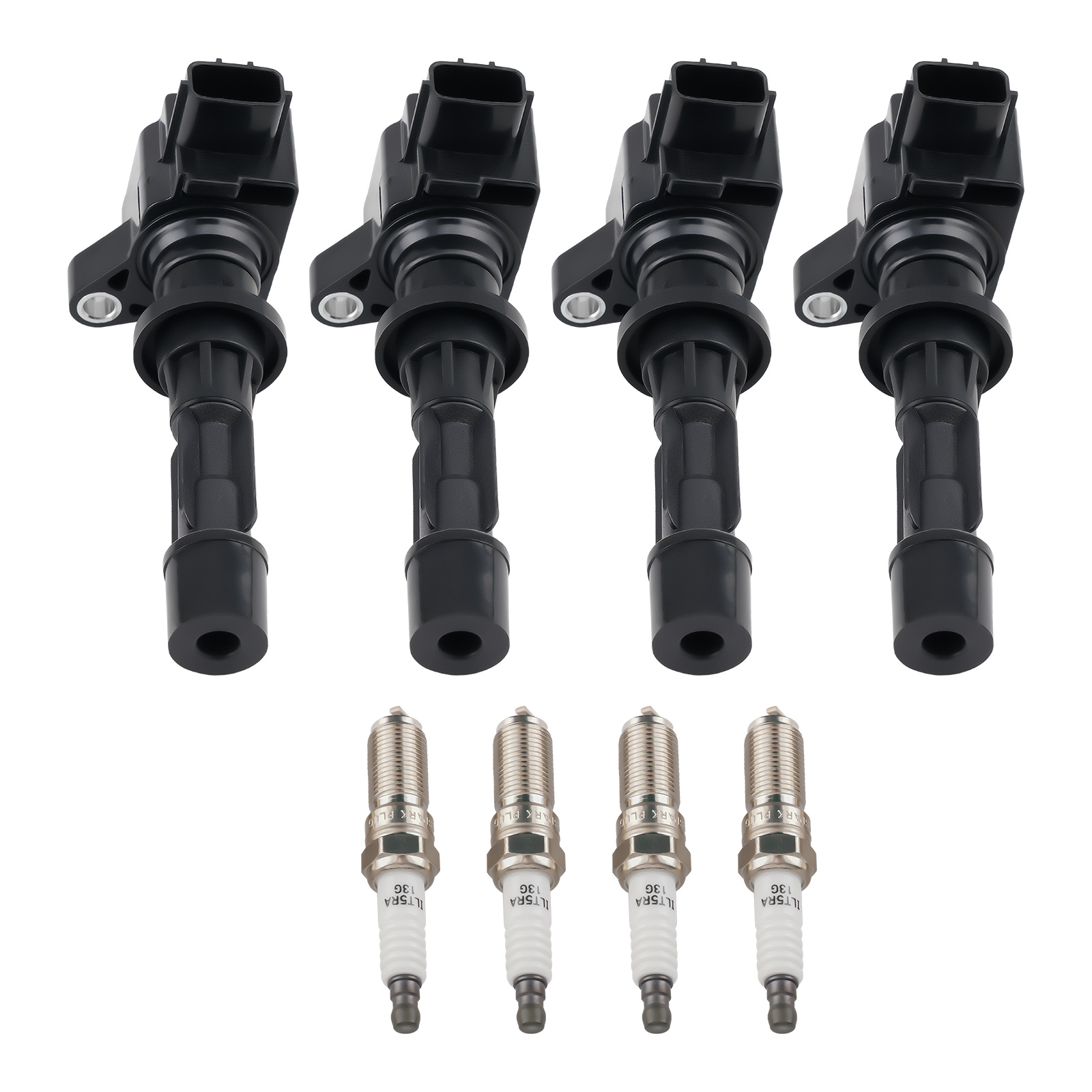 4x Ignition Coil Pack and Iridium Spark Plugs For Mazda 3 6 CX-7 2.0L L4 UF540