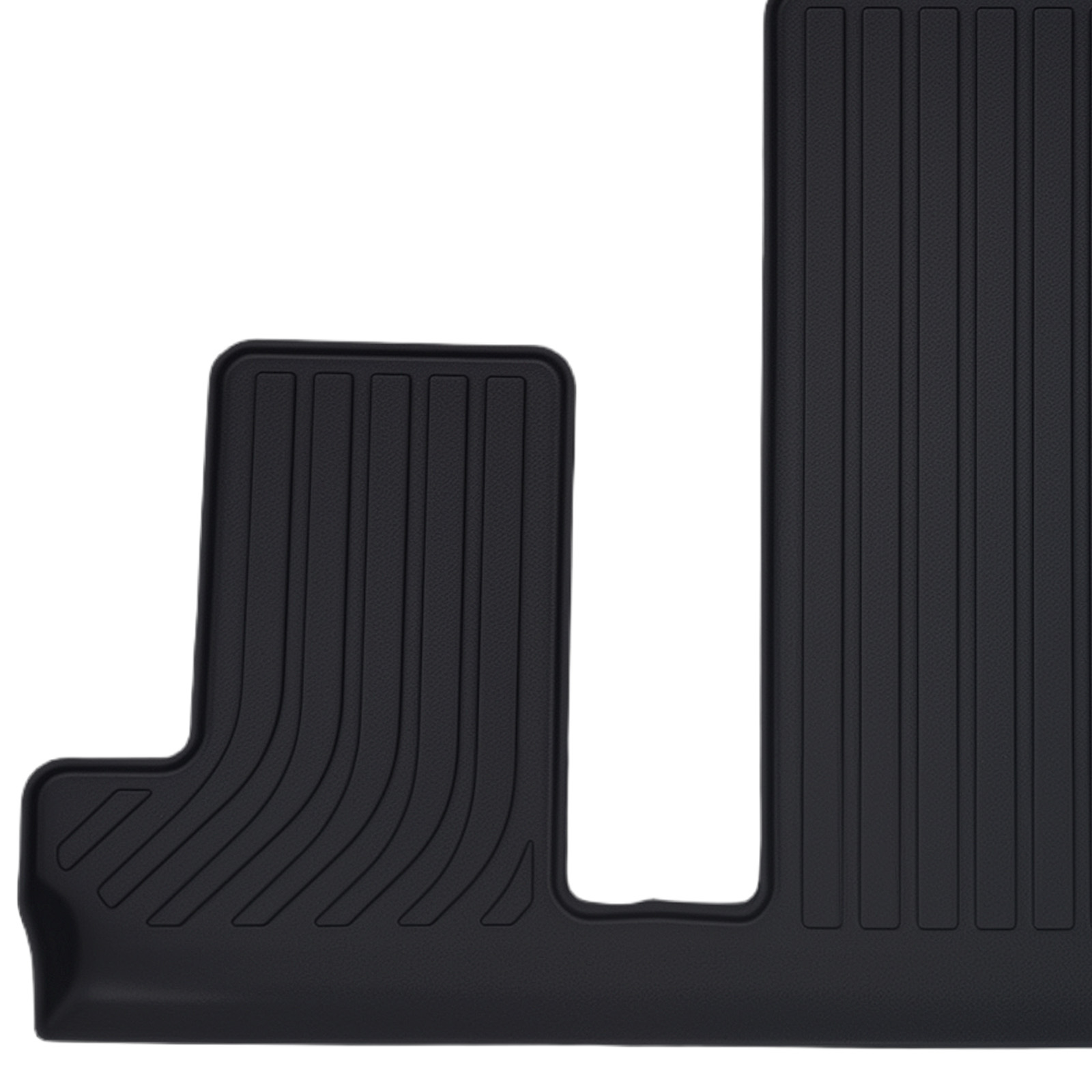 Black TPE Carpet Floor Mats for Chevrolet Traverse 2018-2025 7 Seat Custom