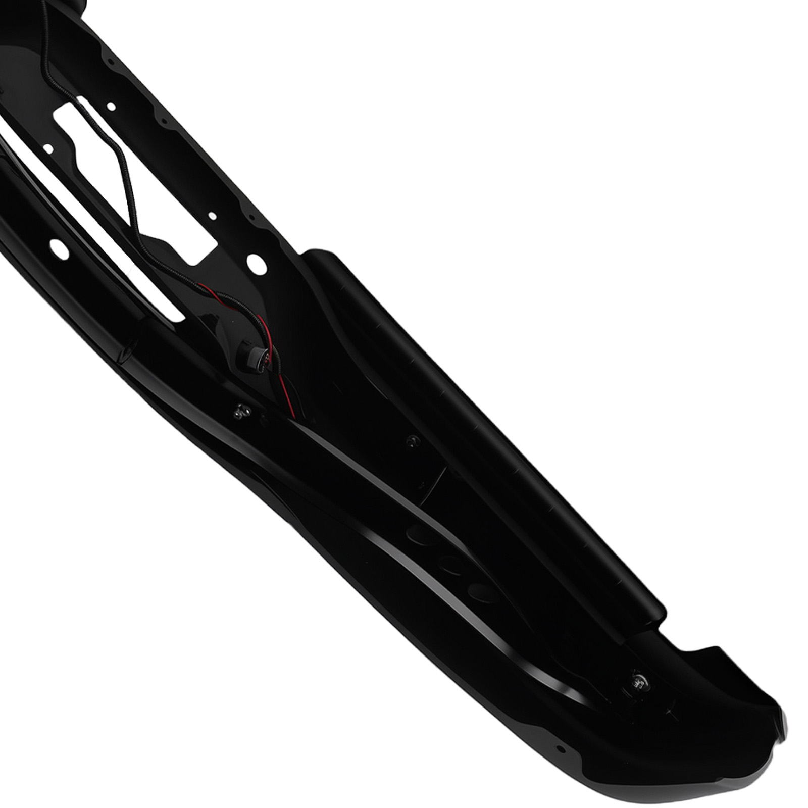 Black Rear Bumper Assembly Fit for Ford F-250/F-350 1999-2007 Steel Bolt-On
