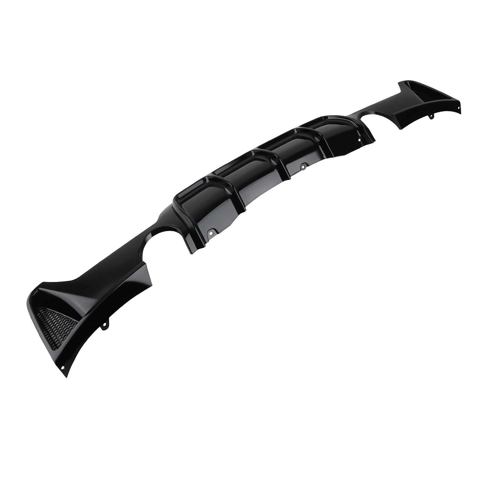 Black Rear Diffuser For BMW 4 Series F32 F33 F36 M Sport 14-20 Bumper Lip Kit