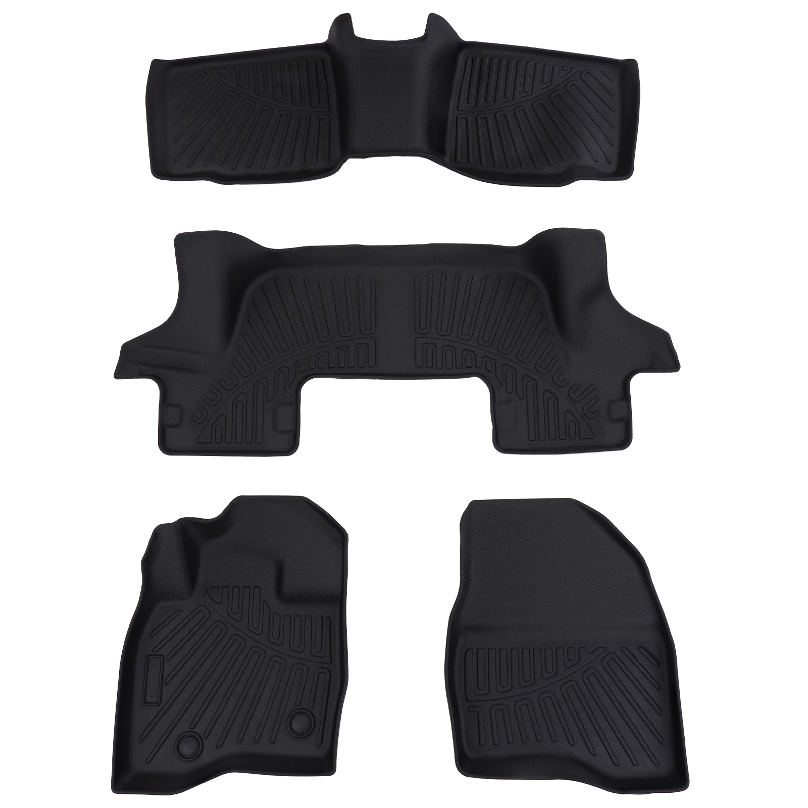 TPE Floor Mat Liners Waterproof For Ford Explorer 2017- 2019 All Weather