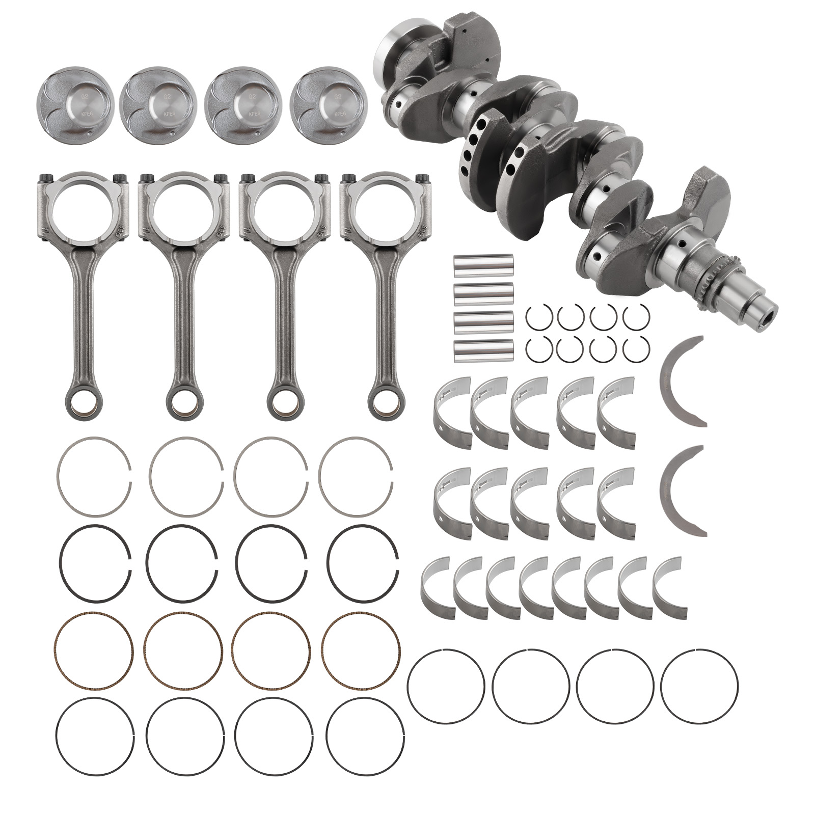 G4NC 2.0L Engine Rebuild Overhaul Kit - Crankshaft For Hyundai Kia Forte Soul
