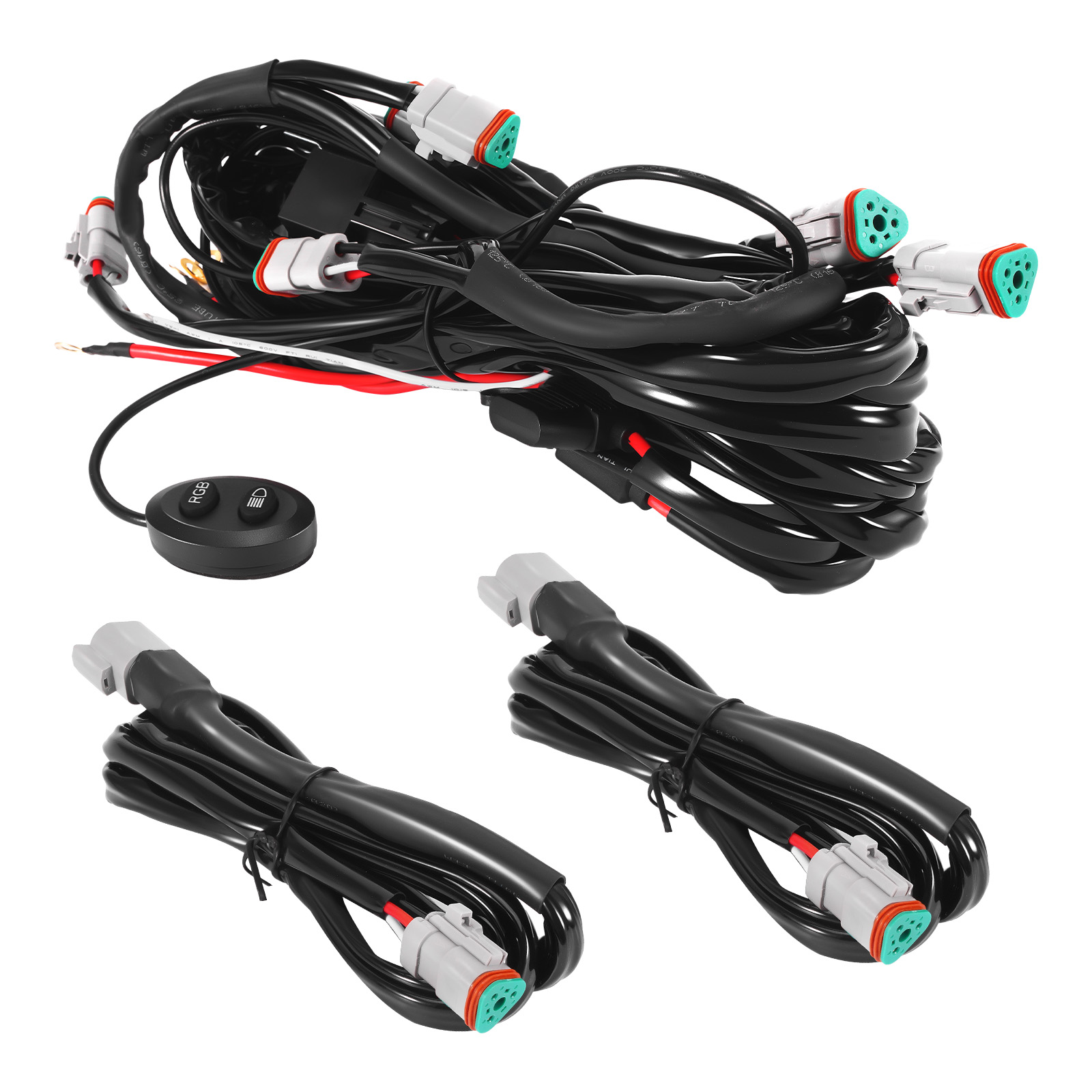 LED Light Wiring System For maXpeedingrods Crosshair RGB Series 6-Port DT Plug