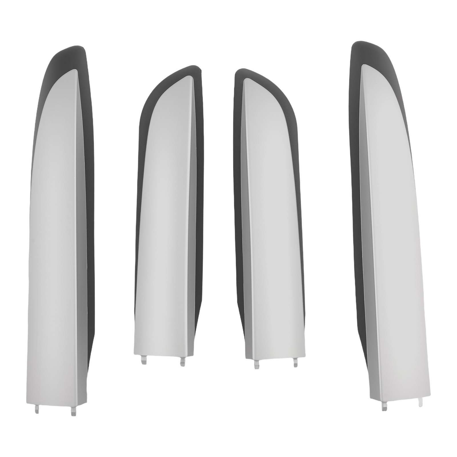 4PCS ABS Roof Rail End Cover for Toyota RAV4 2013-2018 Silver Black Retrofit