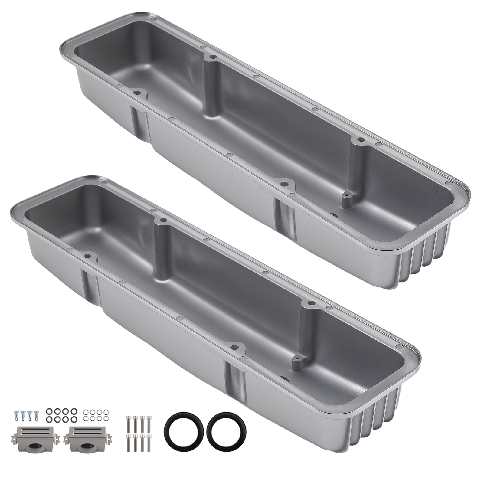 Aluminum Short Style Valve Covers for Chevy SBC 283 305 327 350 1958-1986