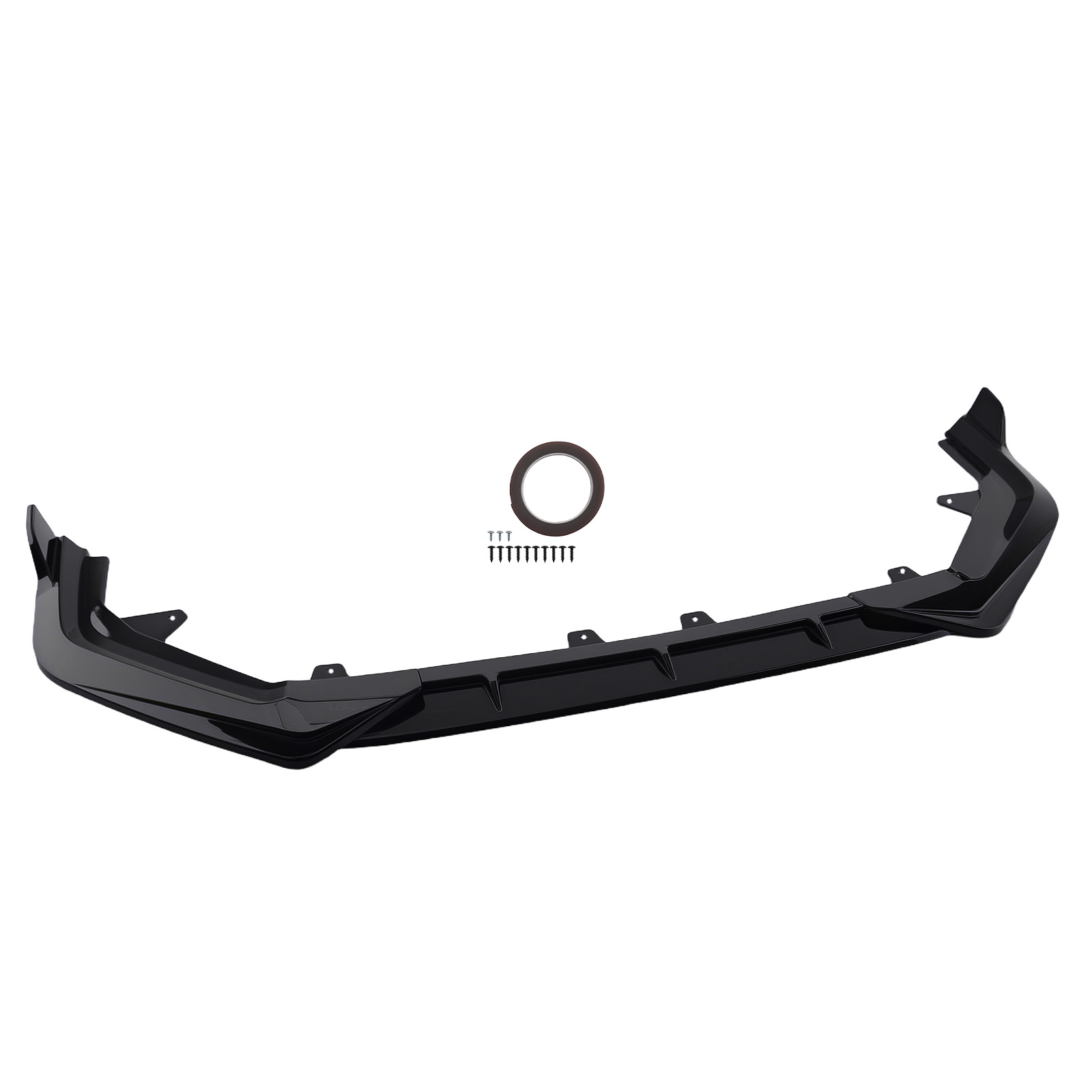 3PC Gloss Black Front Lip For Honda Civic 11th Gen 2022+ Lower Bumper Spoiler