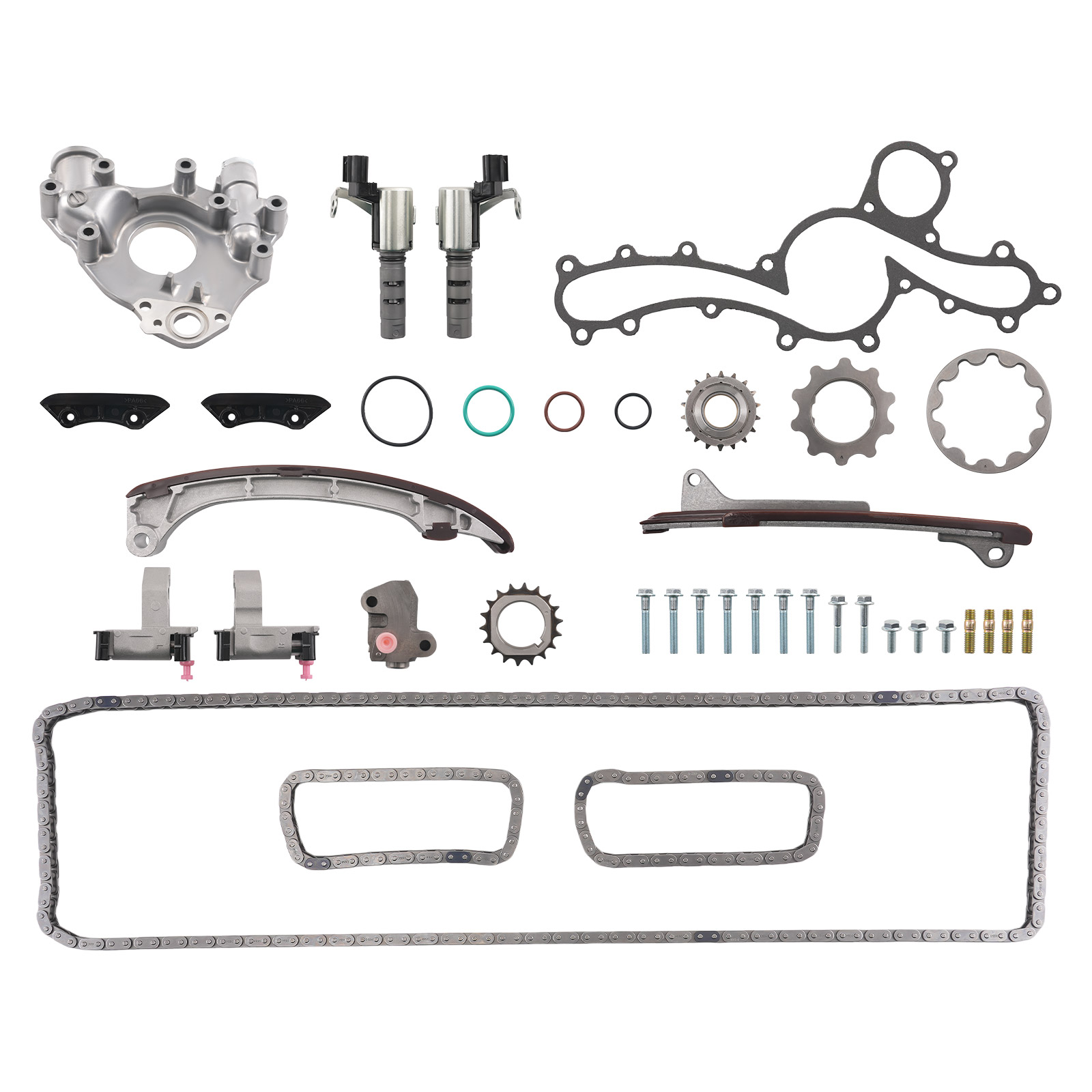 Engine Timing Chain Set for Toyota 4Runner 4.0L 1GR-FE K536 w/ Solenoids
