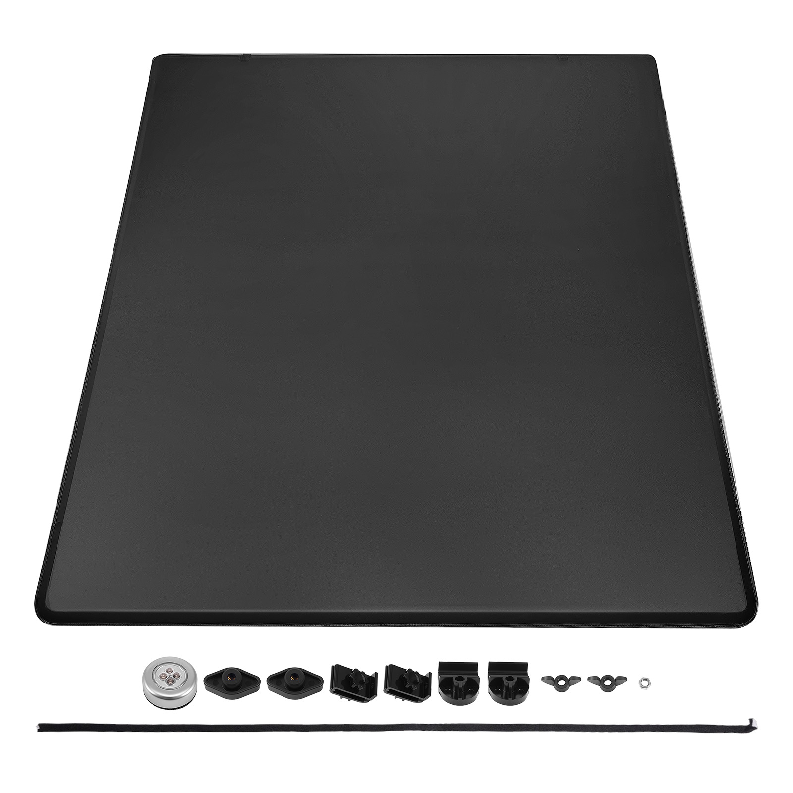 6.5ft 4-Fold Tonneau Cover for Silverado Sierra 1500 2500 1999-2006 W/LED Lamp