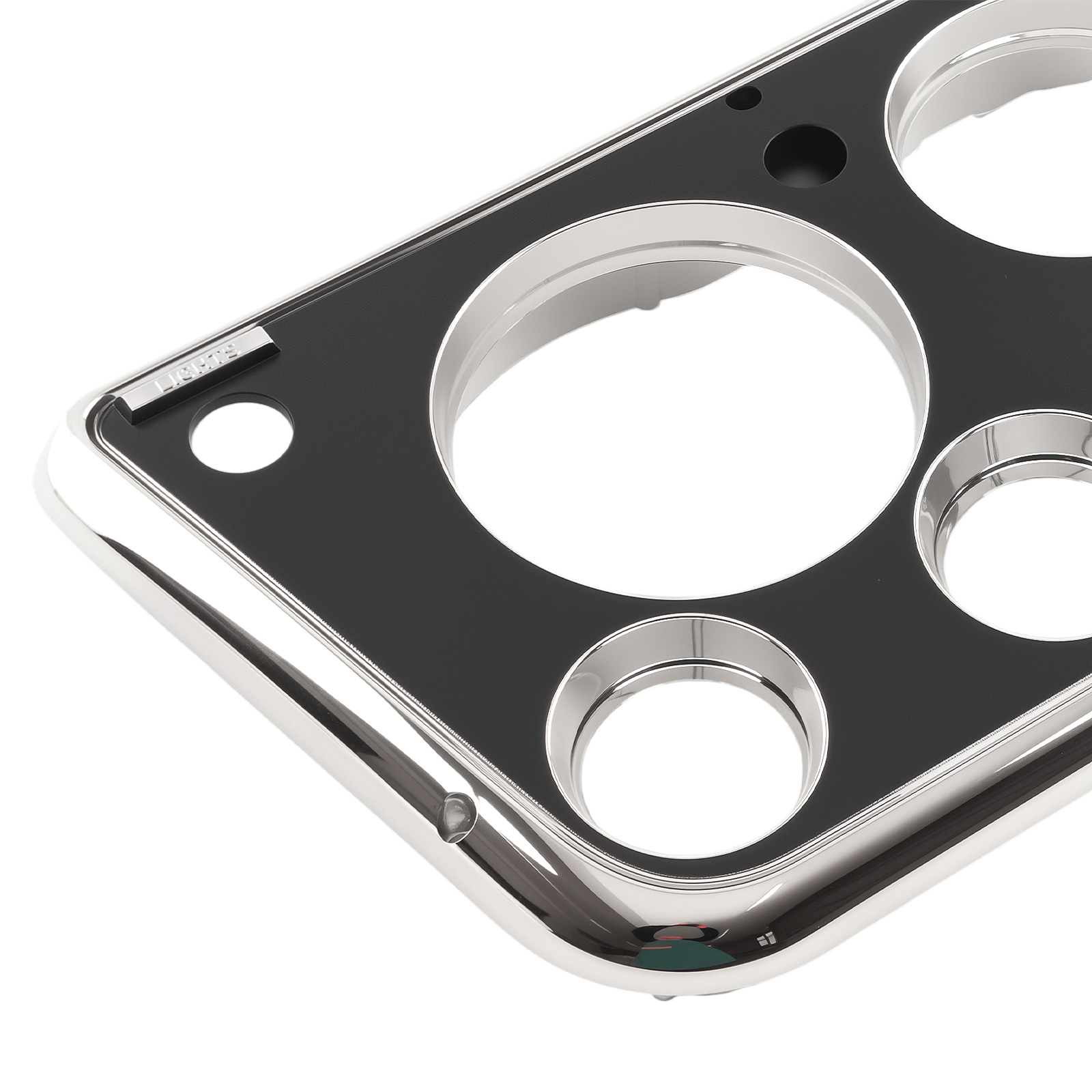 Dashboard Cover Front Bezel for Chevy C10 1967-1972 Black Chrome Plastic PP