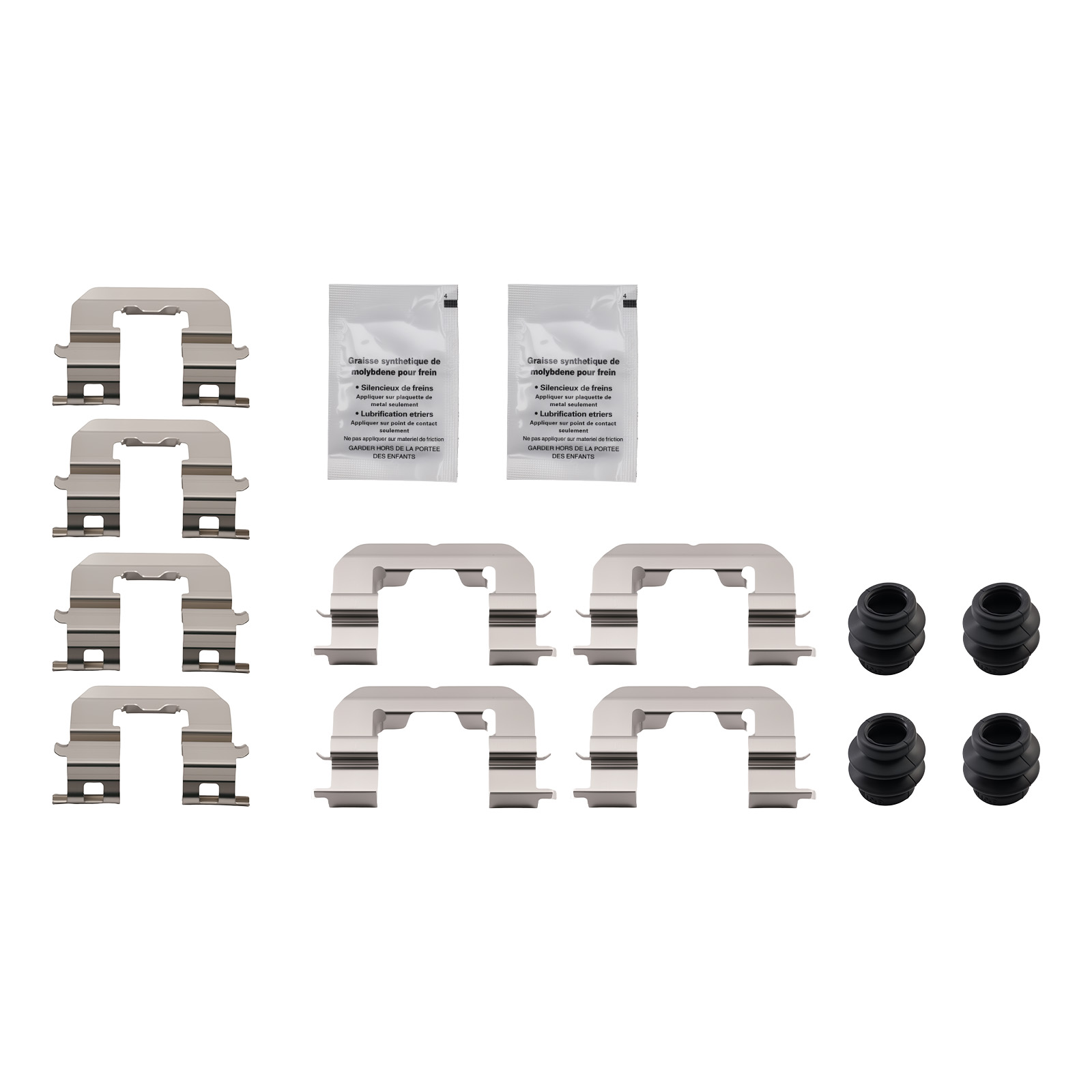Front Rear Left&Right Brake Pads Kit for Hyundai Santa Fe 2010-2012 P1432 P1284