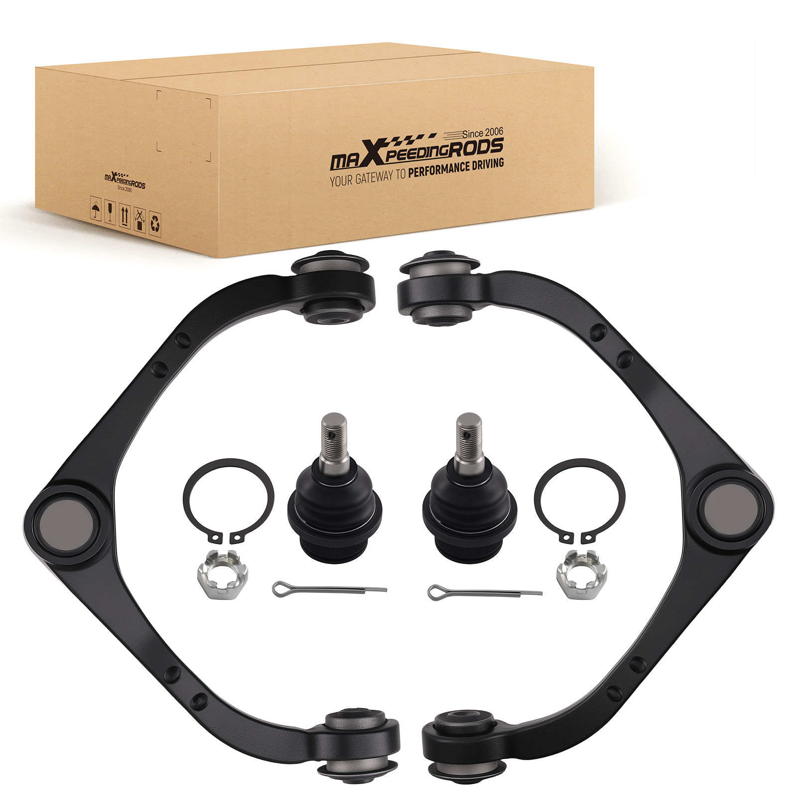 4x Front Upper Control Arm Ball Joint for Dodge Dakota Mitsubishi Raider 2005-10