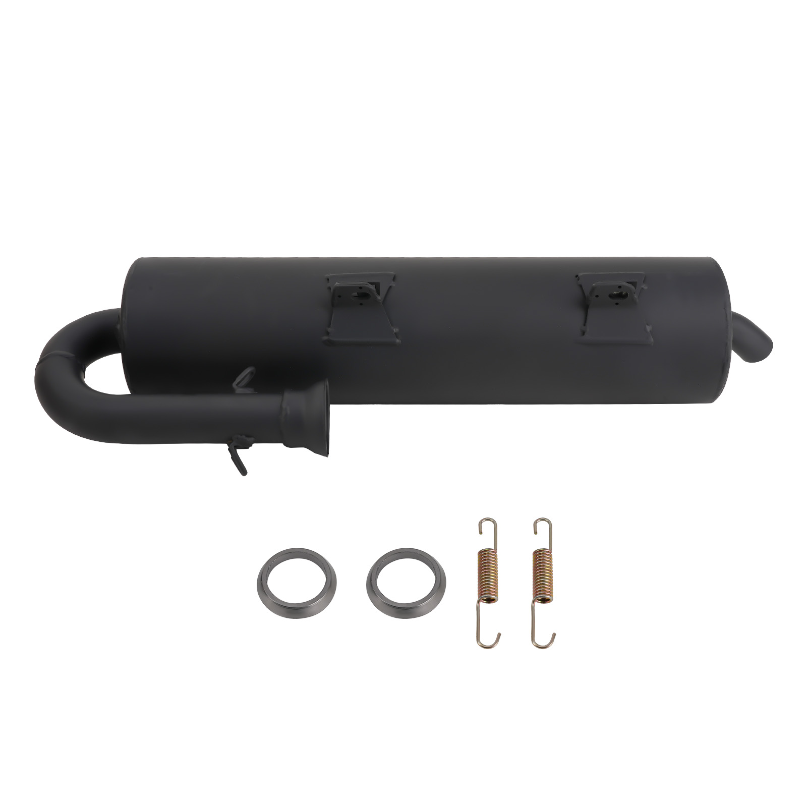 Black Exhaust Muffler for Yamaha RHINO 700 YXR700FSP Sport Edition 2008-2013