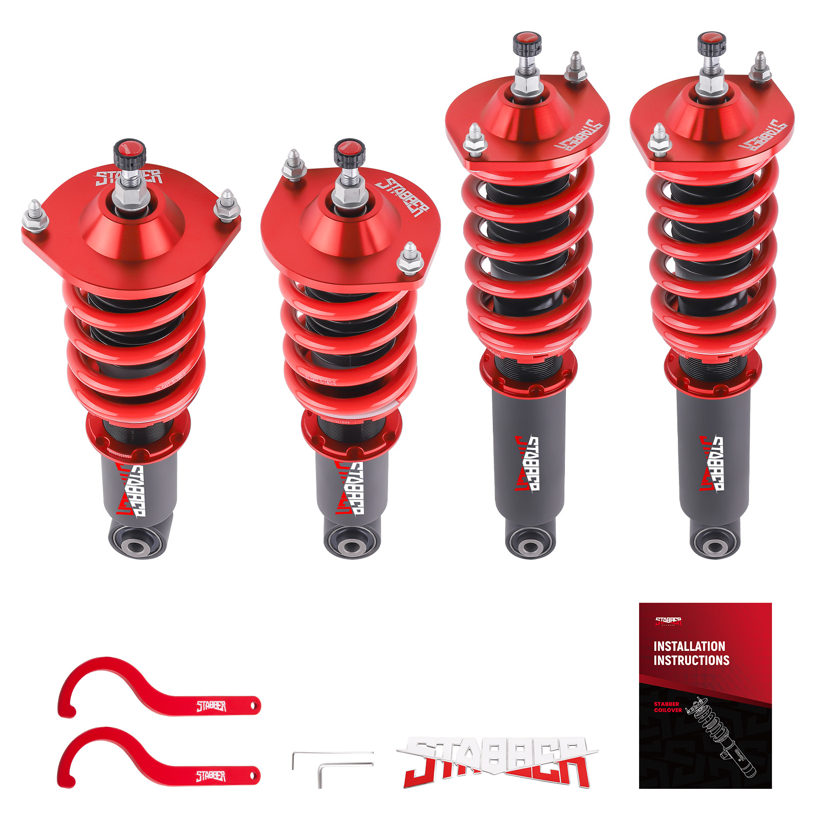 STABBER Racing Adjustable Coilovers Lowering Coils for Mazda Miata/MX-5 90-05