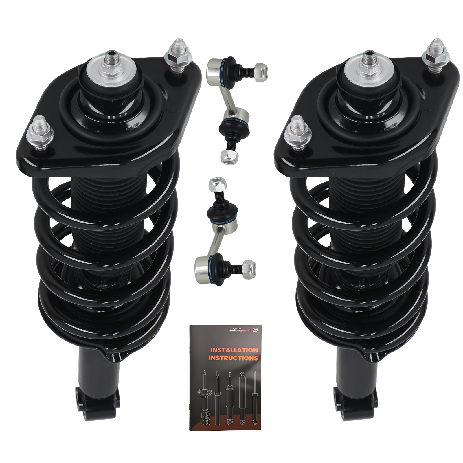 Rear Struts w/Coil Spring Assembly Rear Sway Bars Links For 2012-2016 Honda CR-V