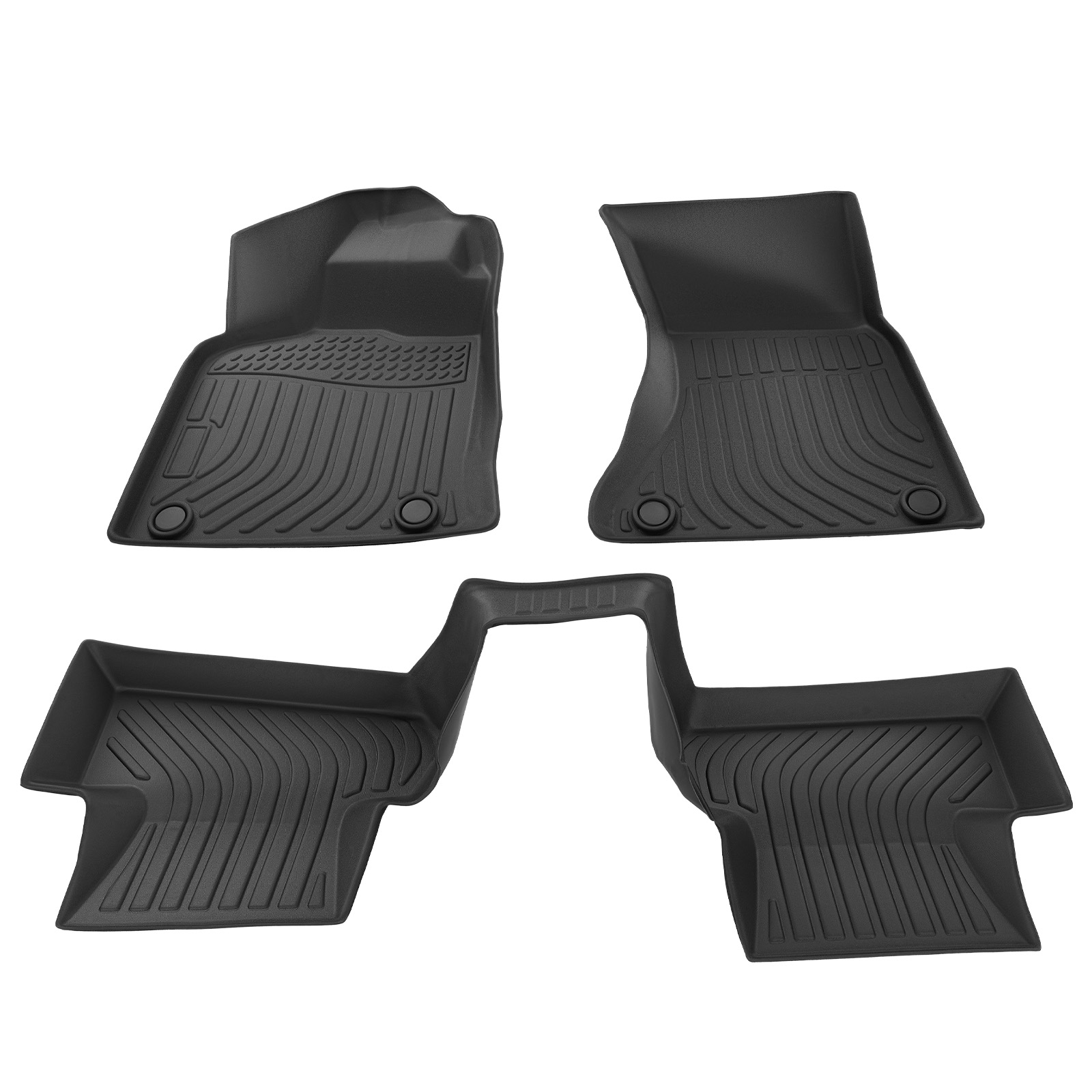 All Weather Carpet Floor Mats for Audi Q5 SQ5 2009-2017 TPE Rubber Black