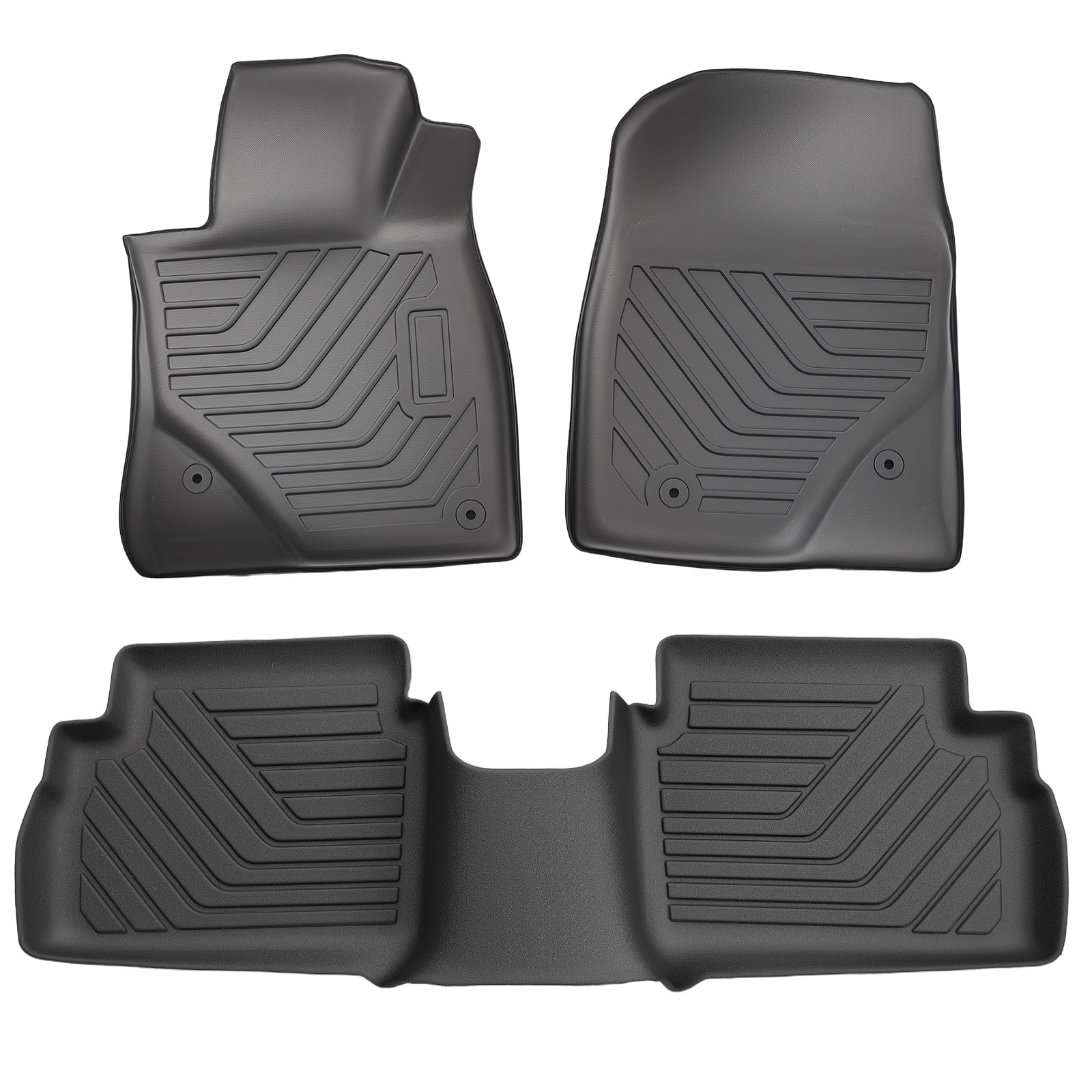 Car Floor Mats Liner for Mazda 3 2014-2018 Black TPE Front Rear Custom Fit