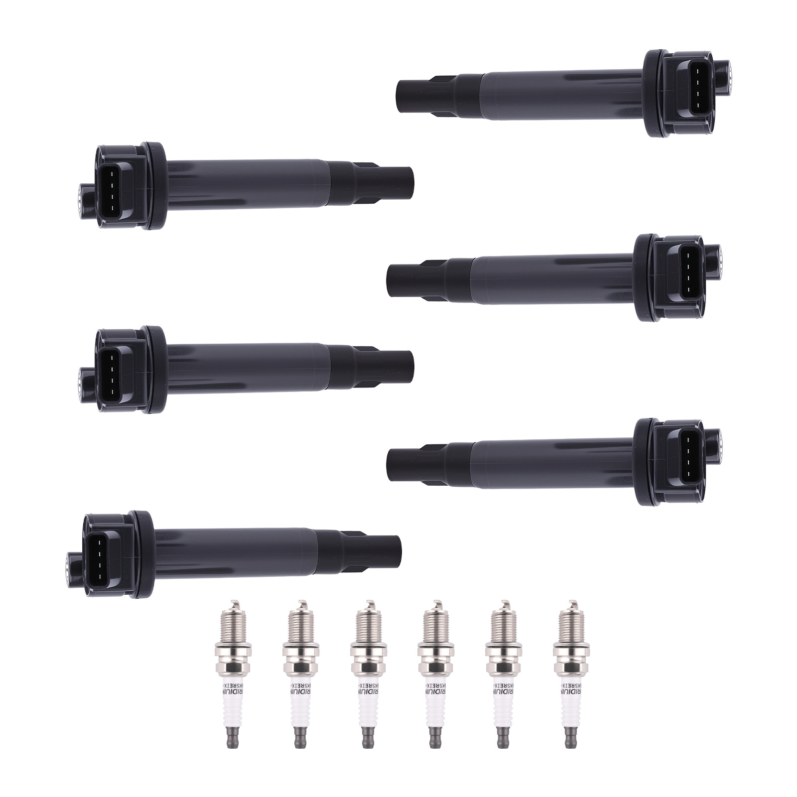 Complete UF430 Ignition Coil Spark Plug Set for Toyota V6 3.3L Models New