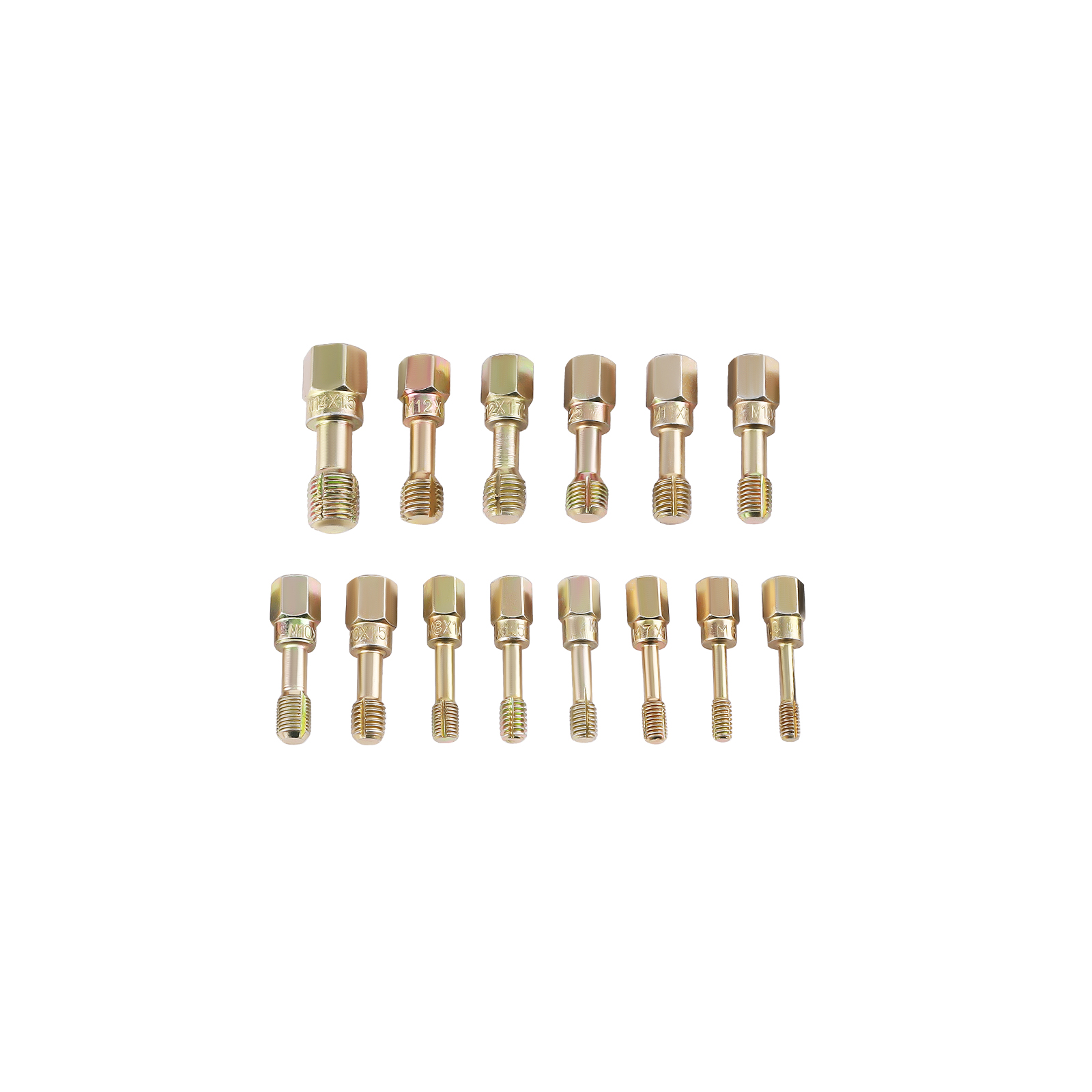 61PCS Thread Chaser Set UNC UNF Metric Thread Restorer Tool Rethreading